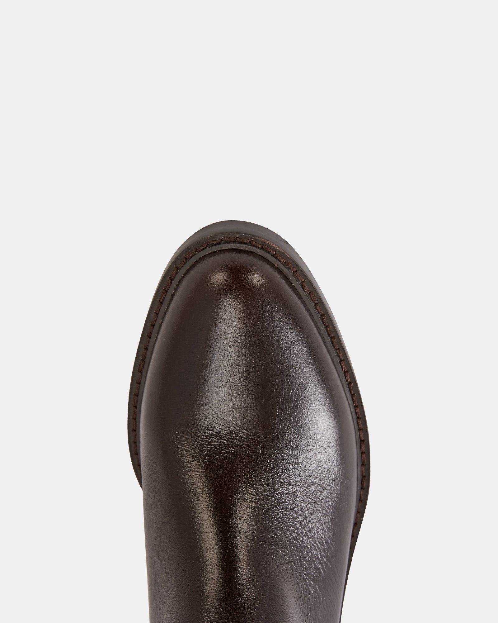 Bobby Dark Brown Leather Knee High Boot