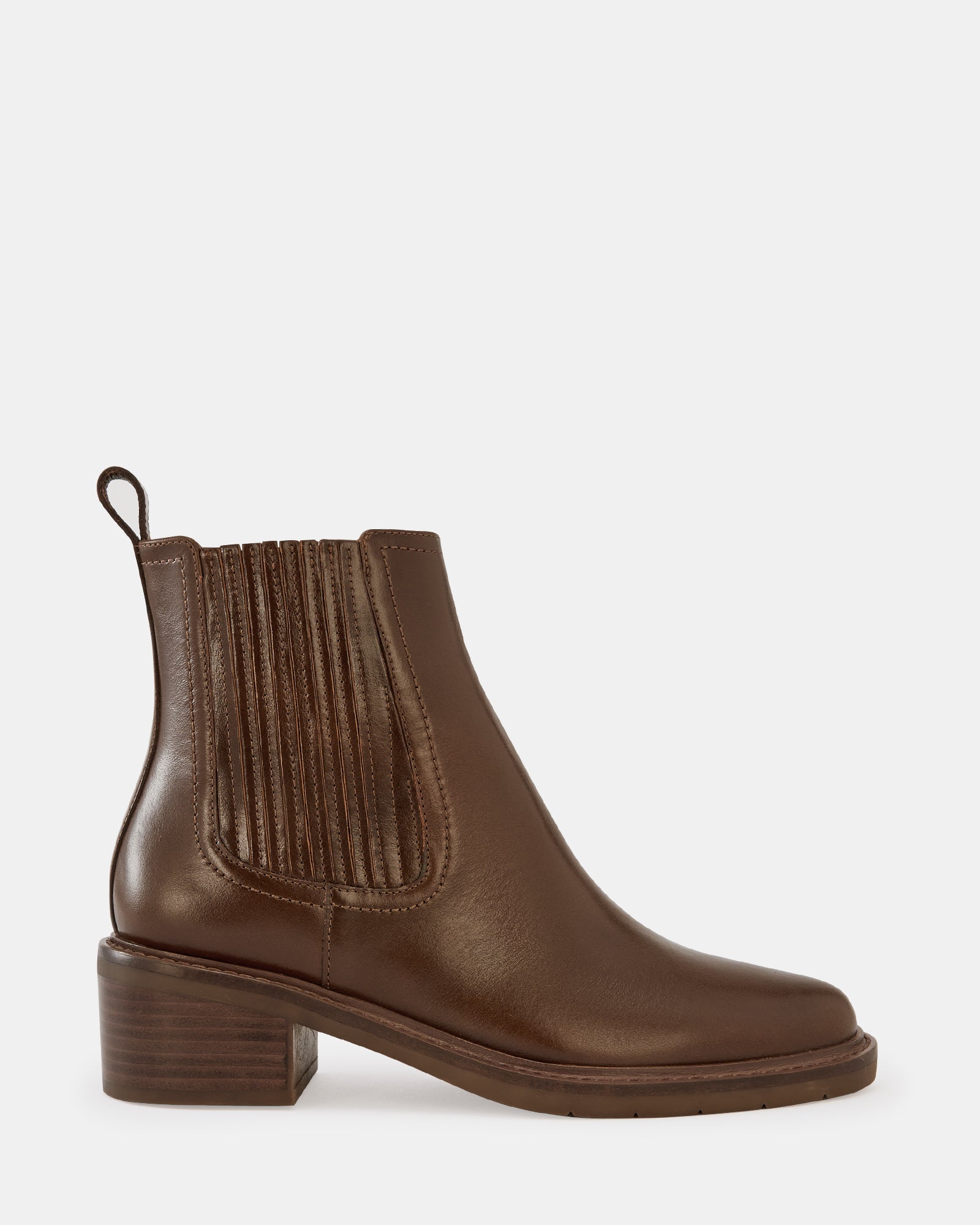 Baylee Oak Leather Ankle Boot