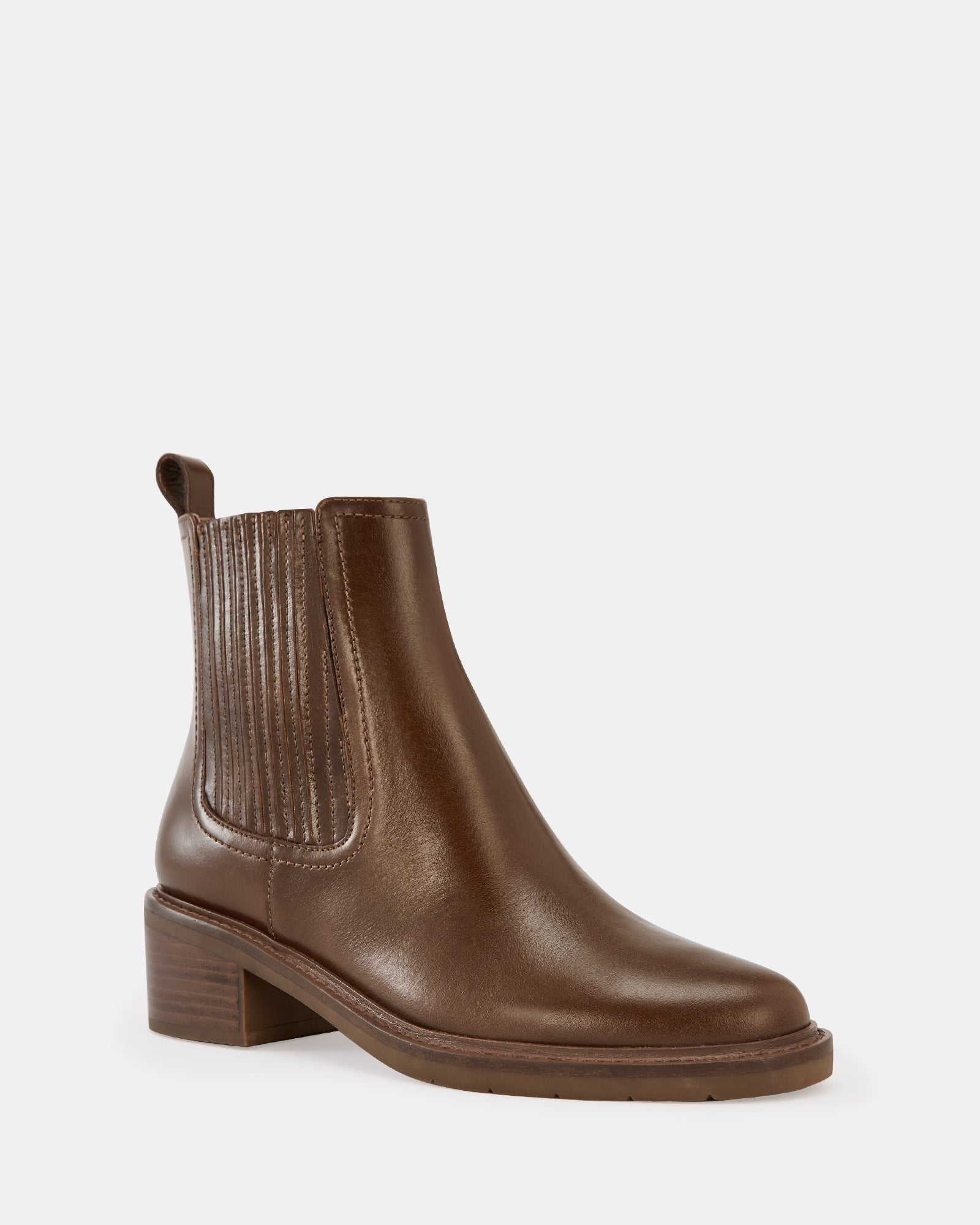 Baylee Oak Leather Ankle Boot