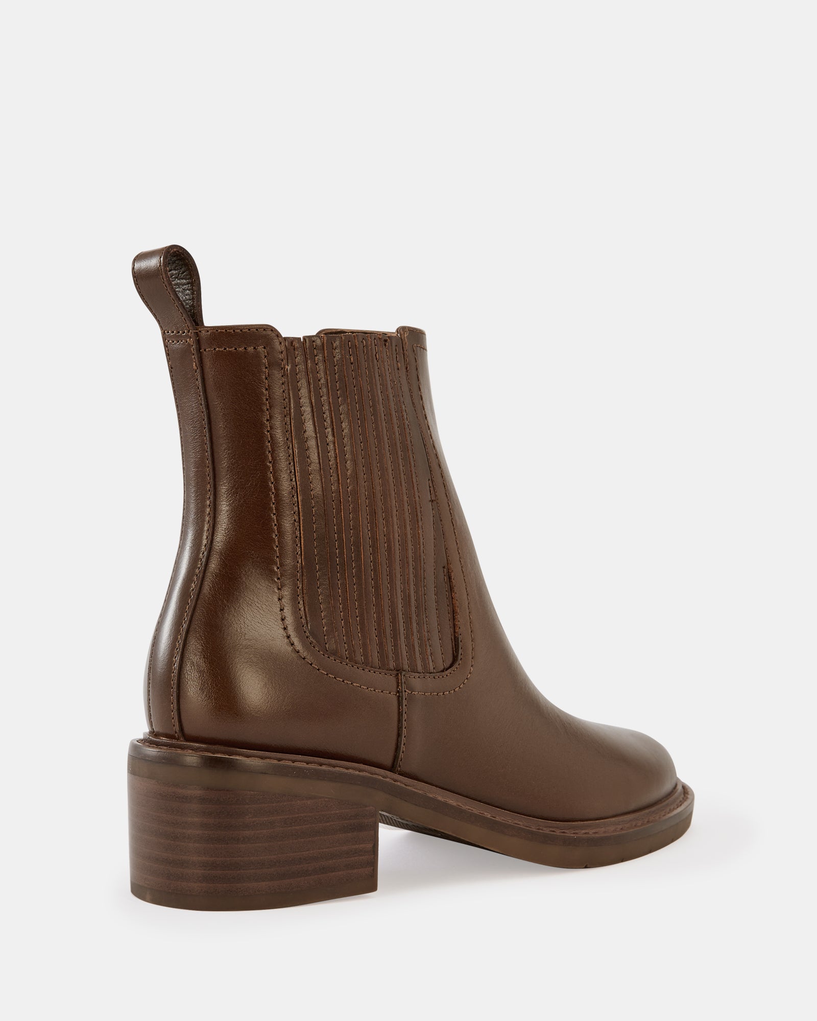 Baylee Oak Leather Ankle Boot