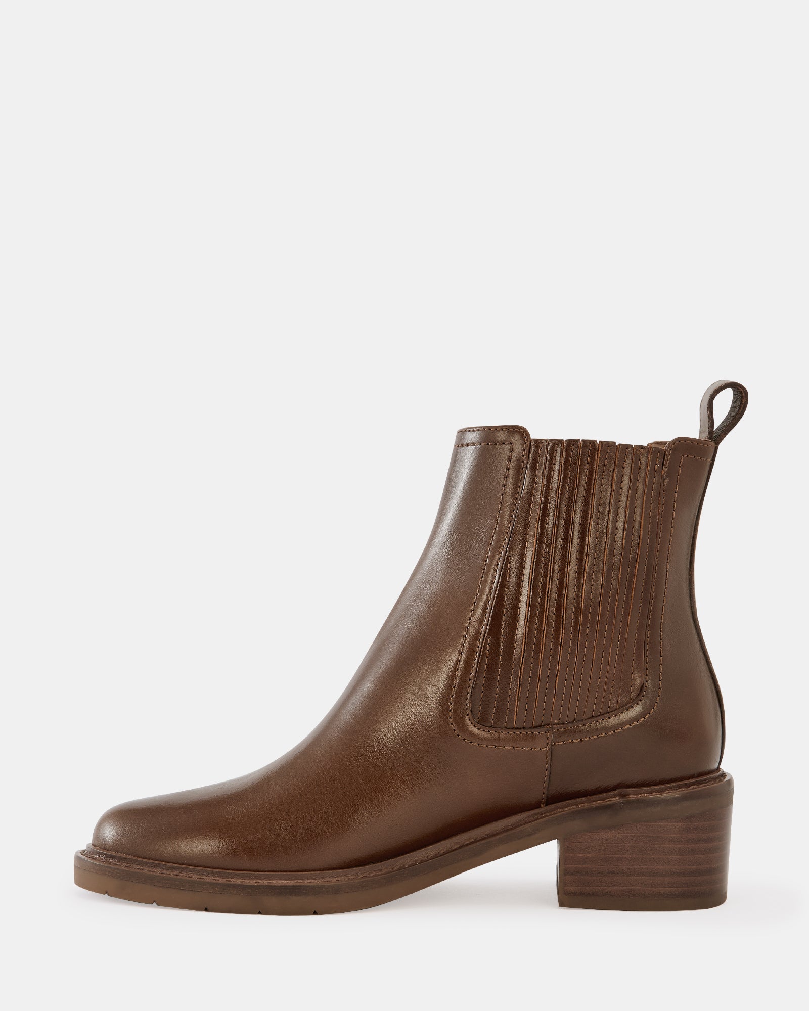 Baylee Oak Leather Ankle Boot