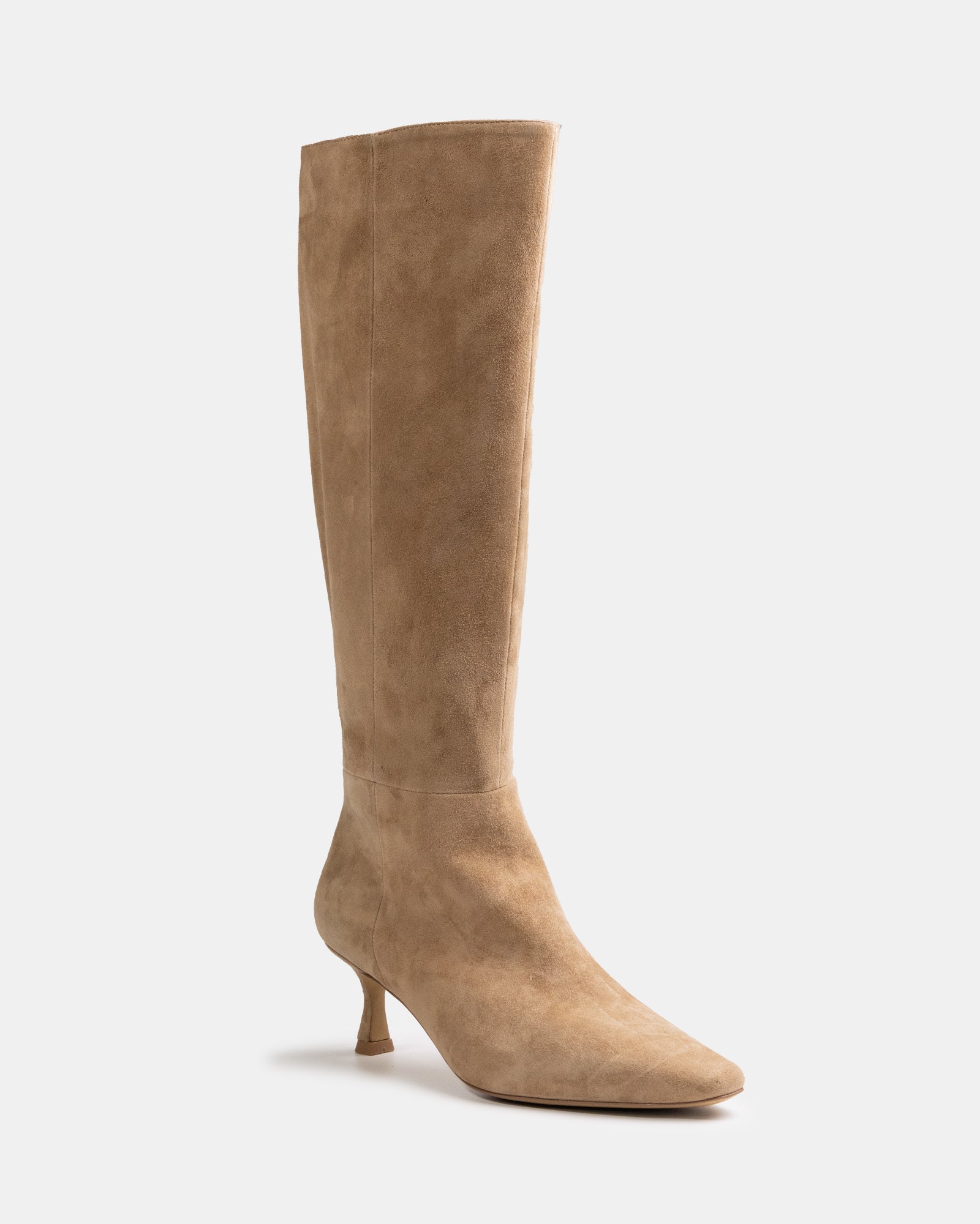 Mia Fawn Suede Leather Knee High Boot
