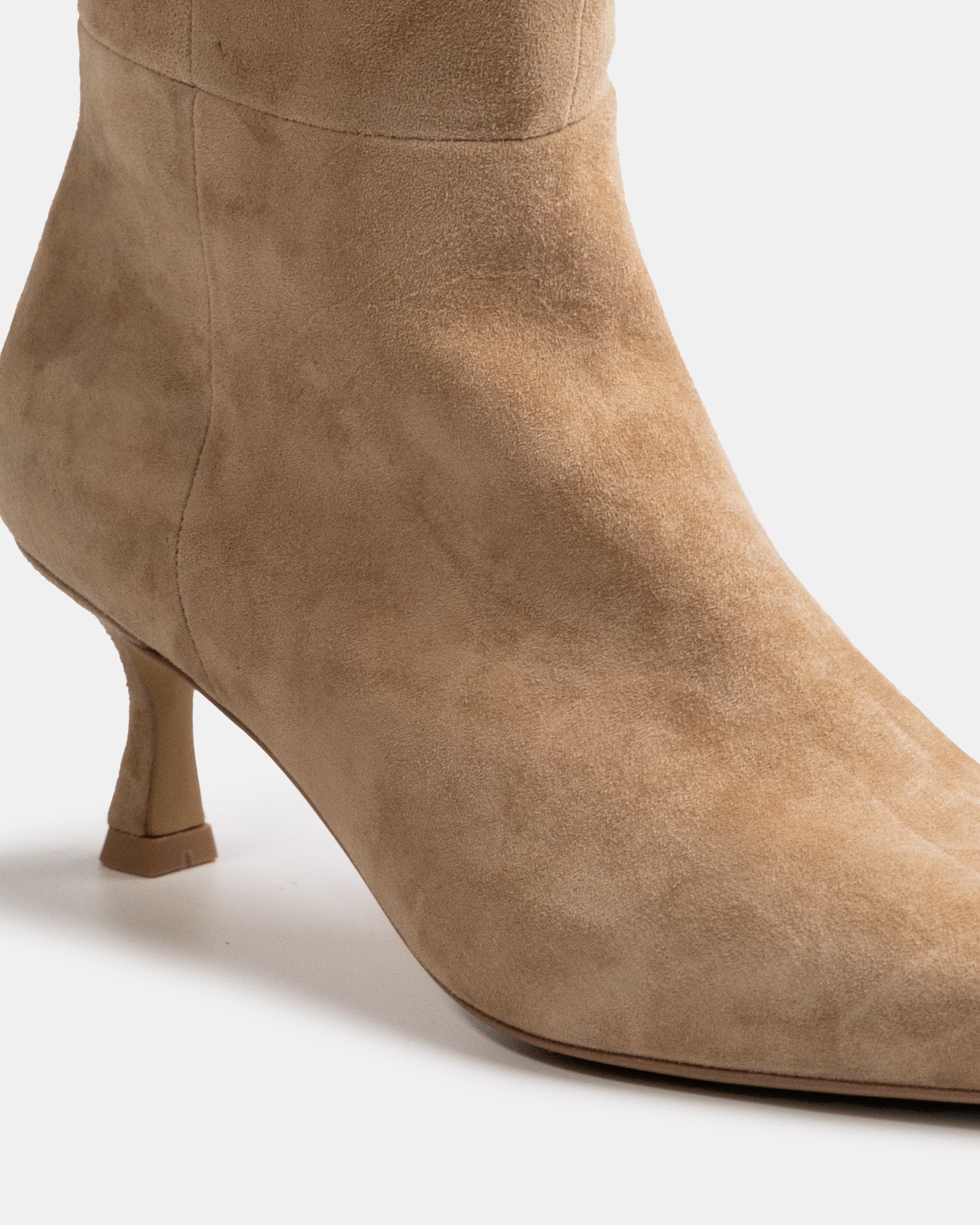 Mia Fawn Suede Leather Knee High Boot