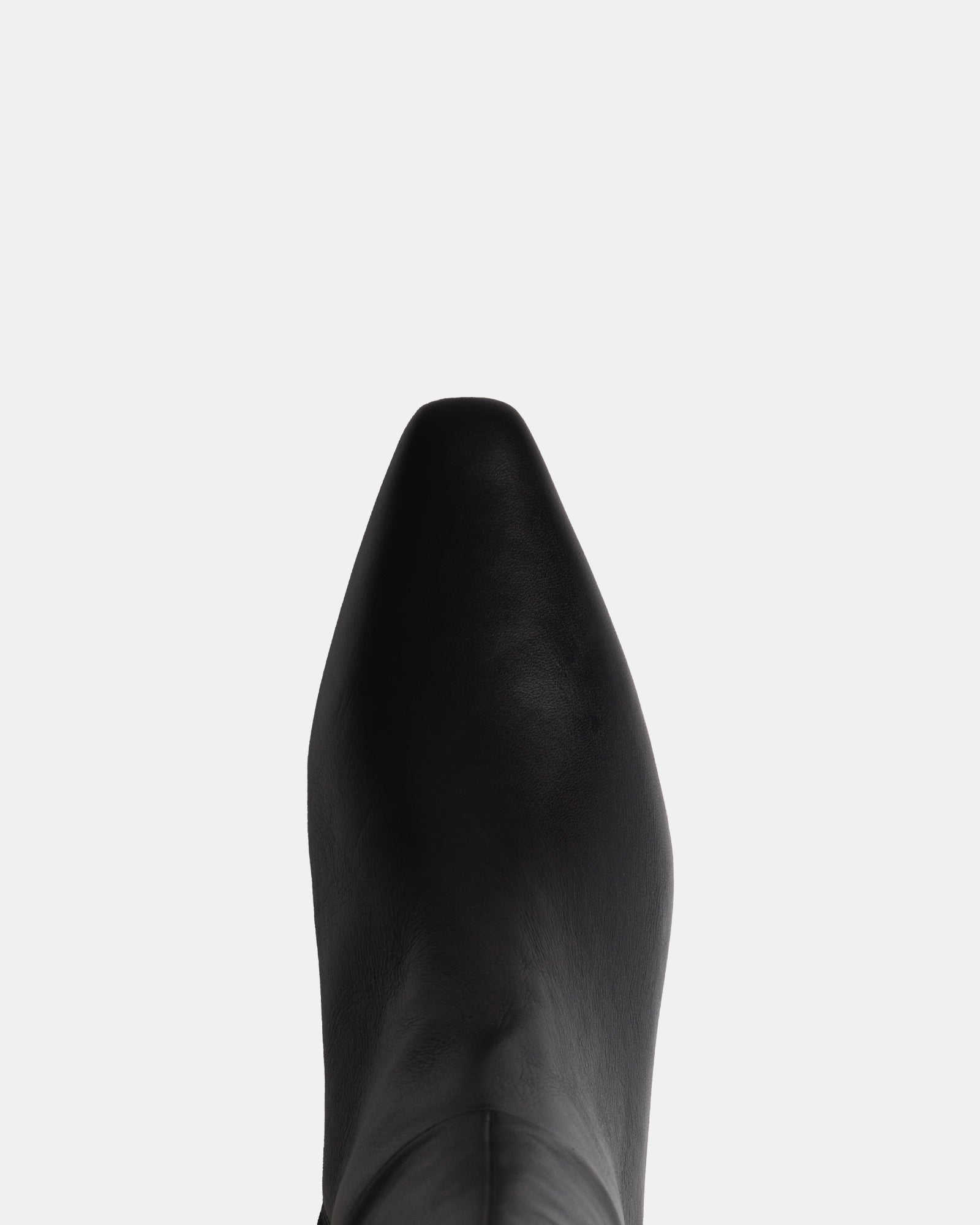 Mia Black Leather Knee High Boot