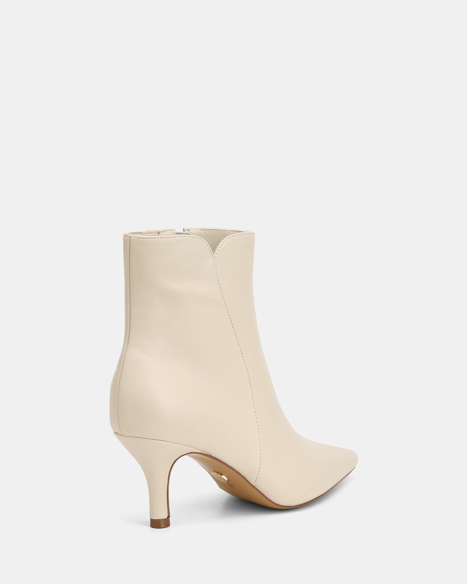 Tiara Ecru Leather Ankle Boot