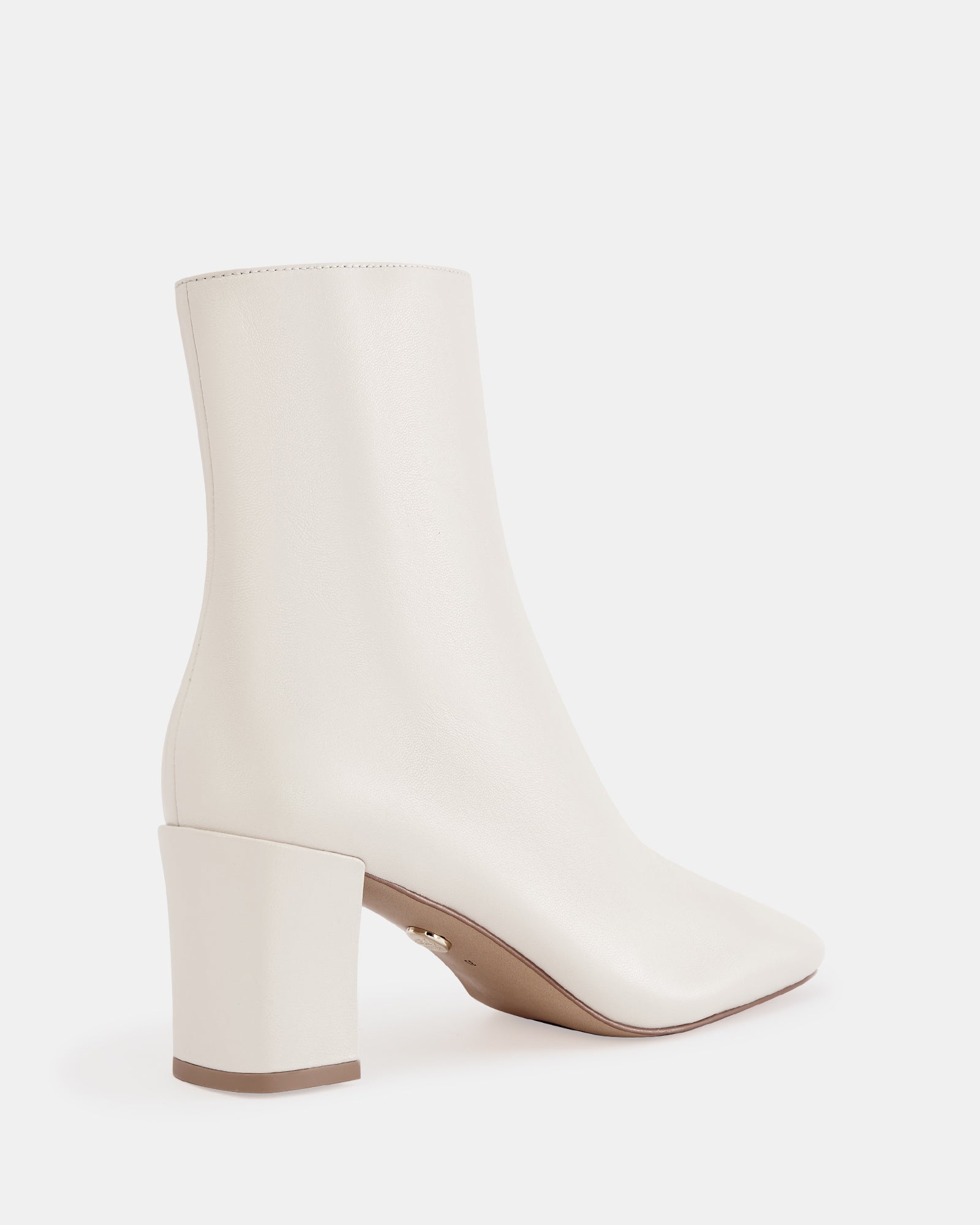 Lena Ecru Leather Ankle Boot
