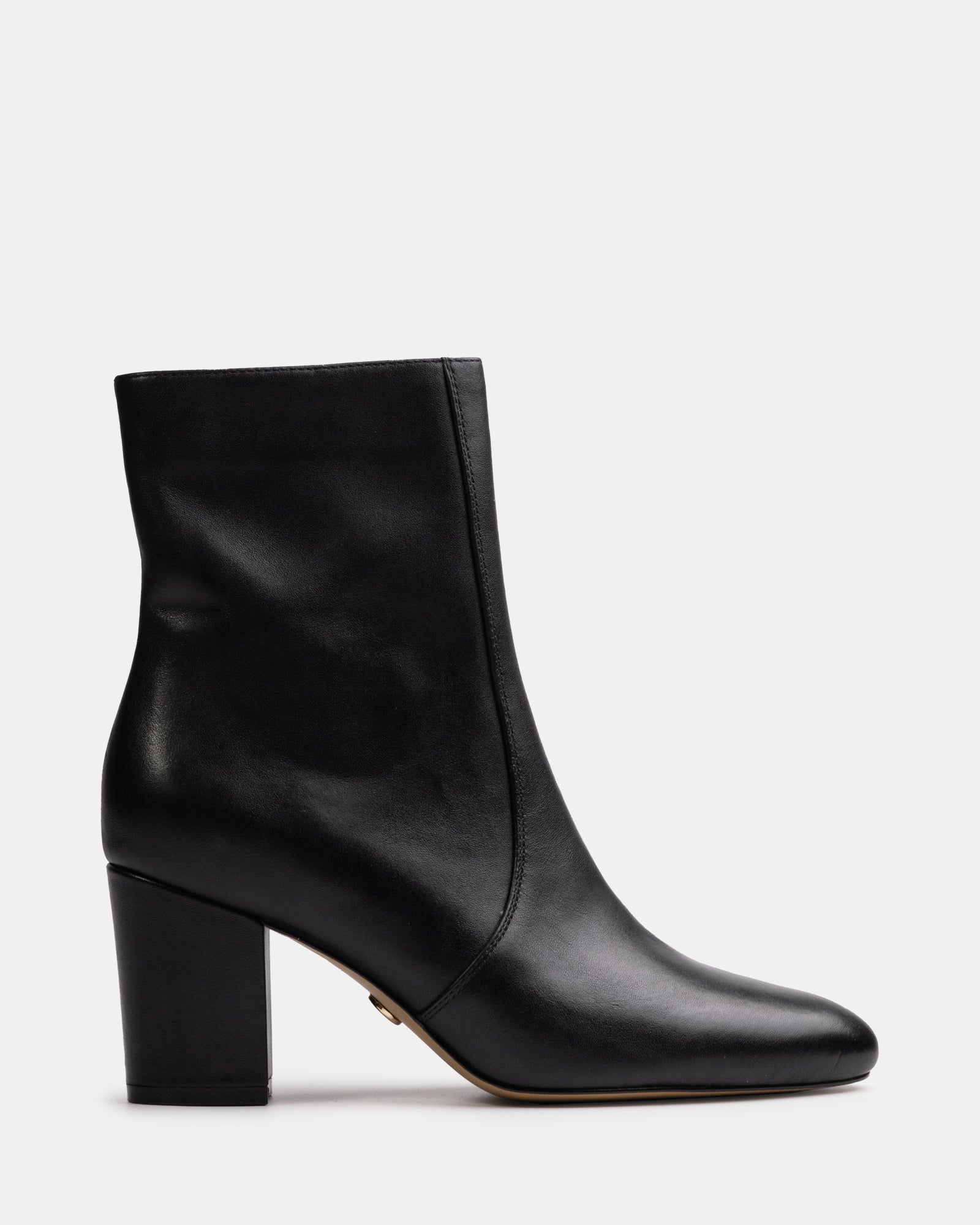Kyrah Black Leather Ankle Boot
