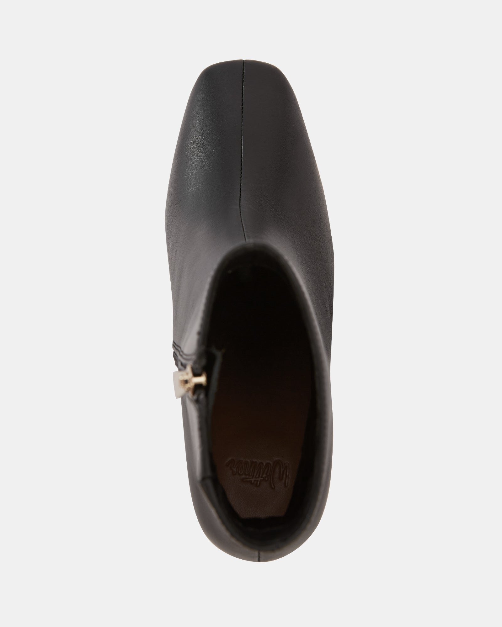 Lena Black Leather Ankle Boot