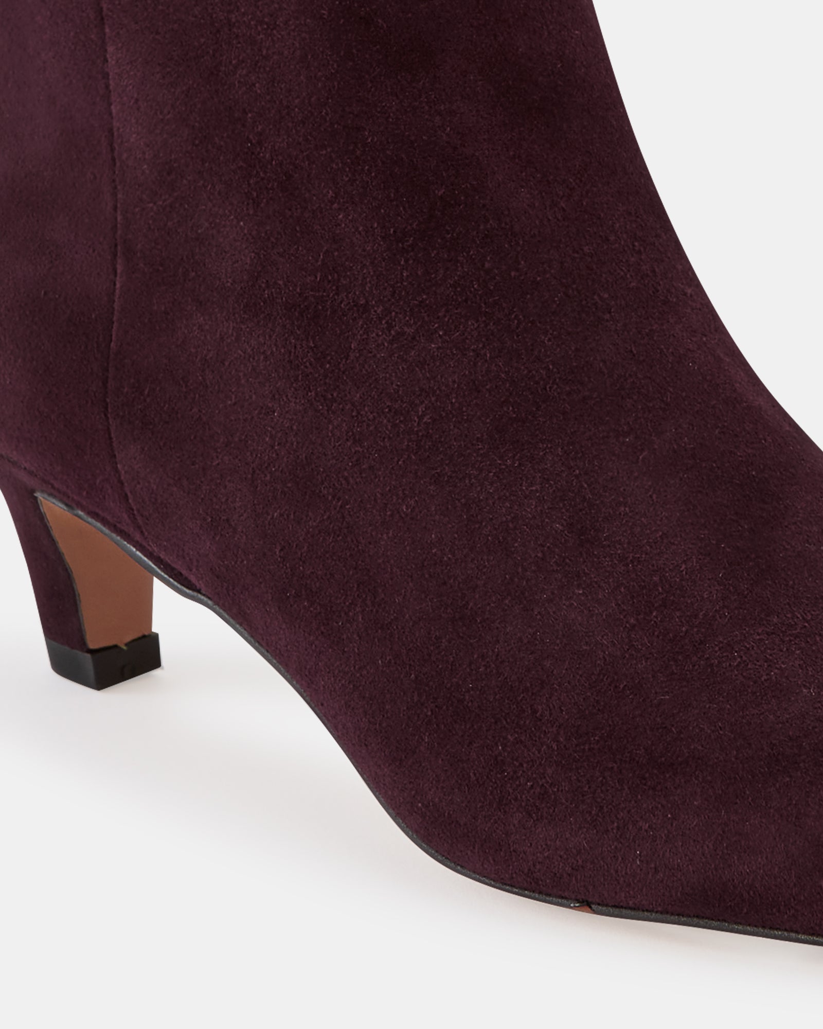 Honora Raisin Suede Leather Ankle Boot