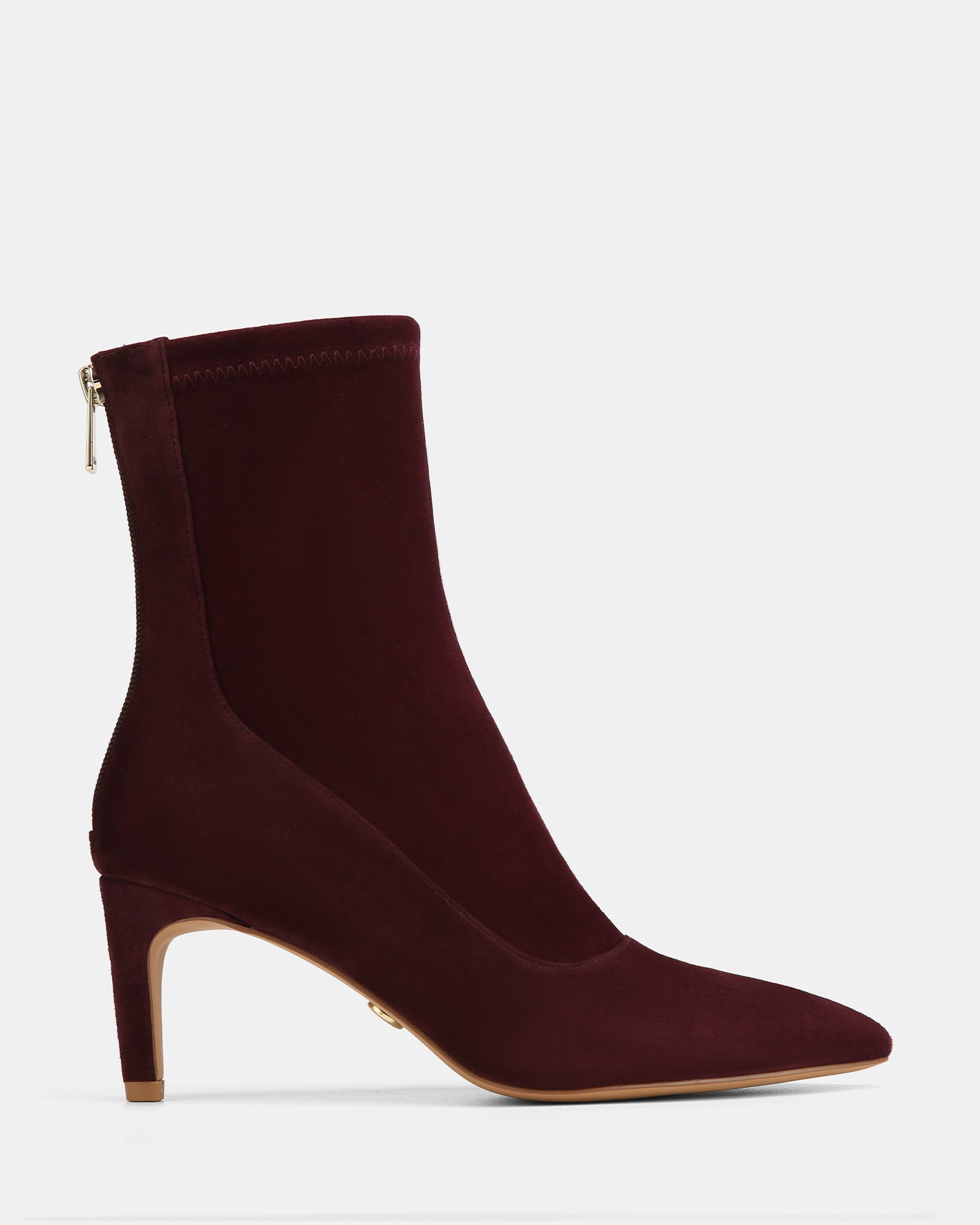 Felix Raisin Stretch Suede Leather Ankle Boot