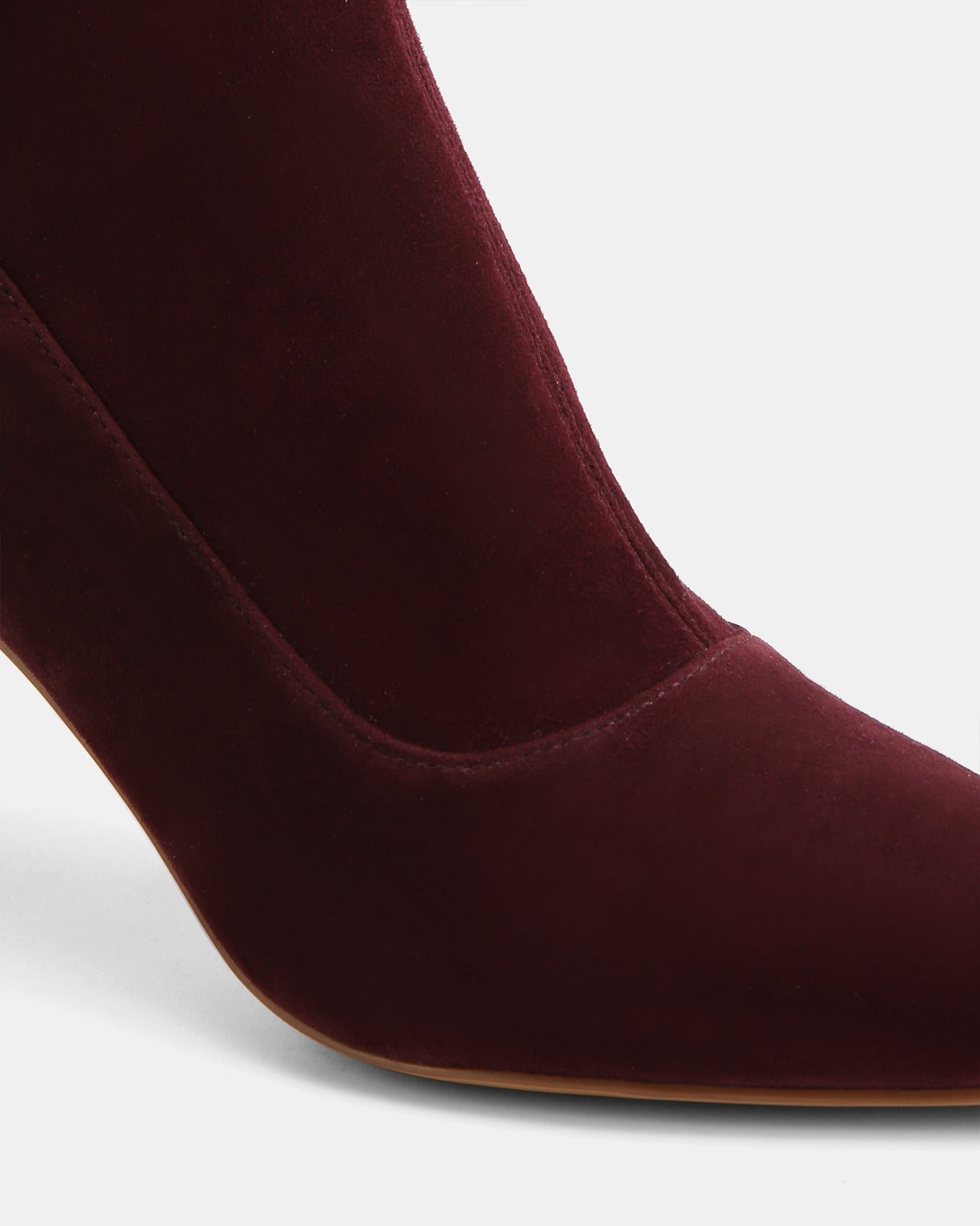 Felix Raisin Stretch Suede Leather Ankle Boot