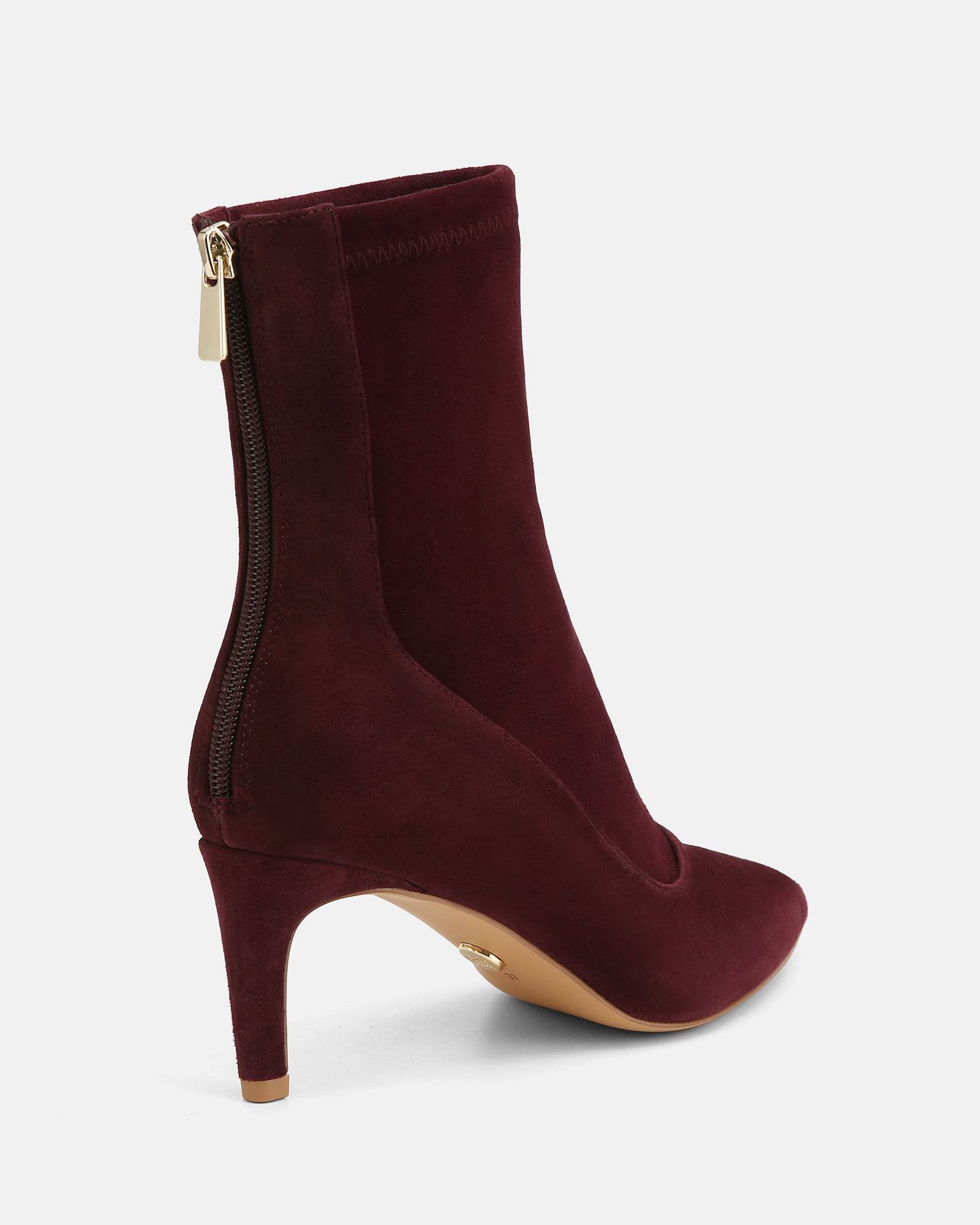 Felix Raisin Stretch Suede Leather Ankle Boot