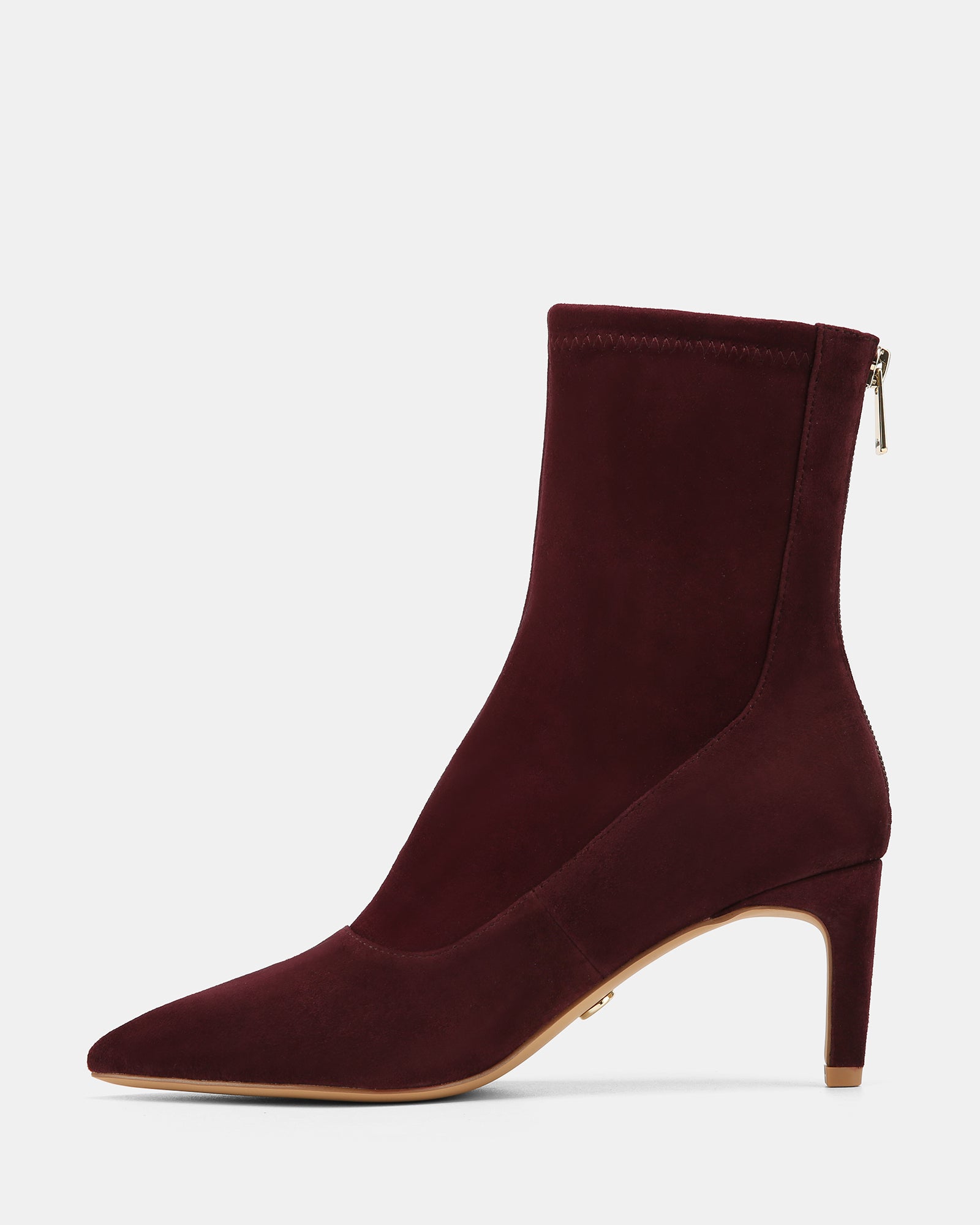 Felix Raisin Stretch Suede Leather Ankle Boot