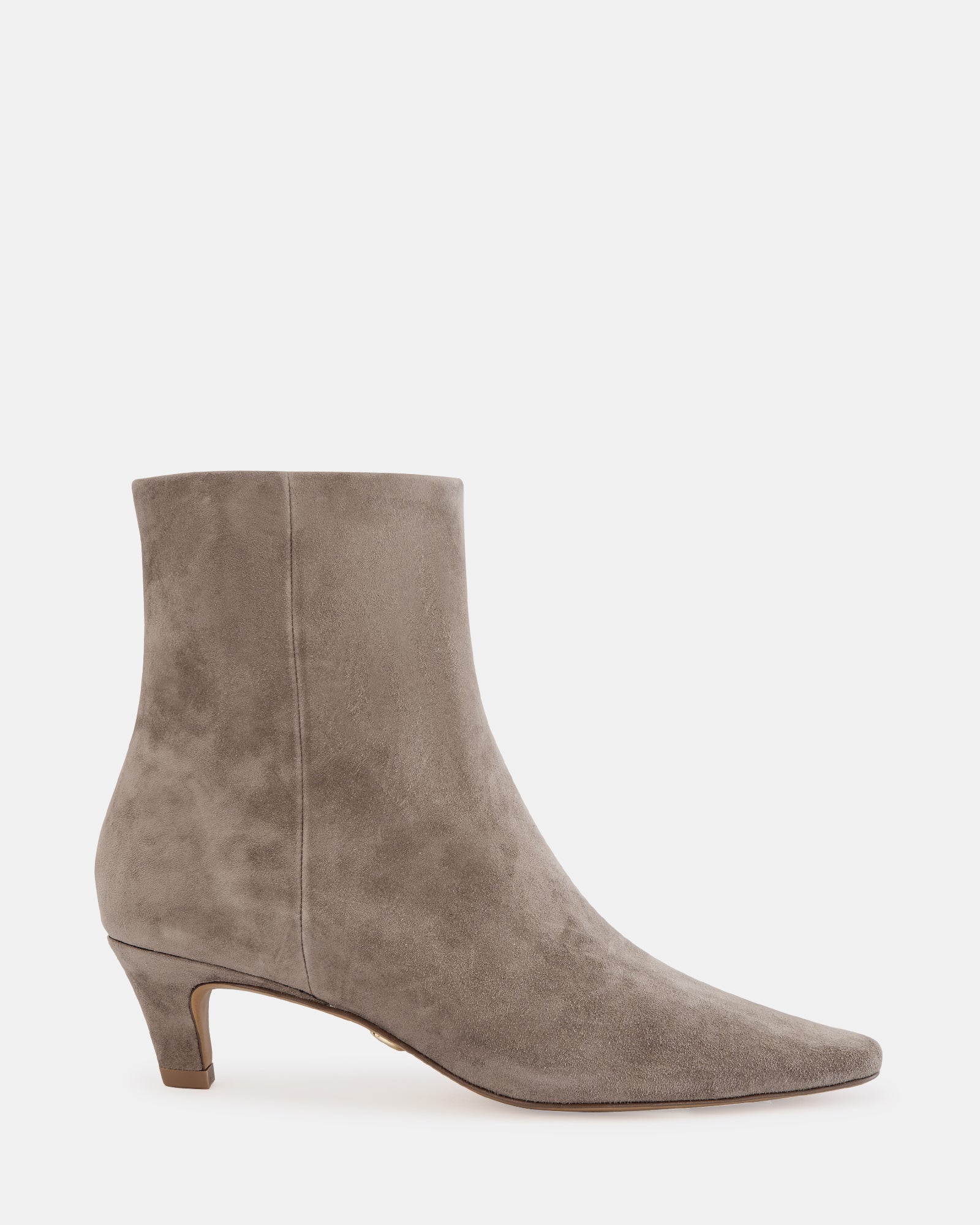 Honora Taupe Suede Leather Ankle Boot