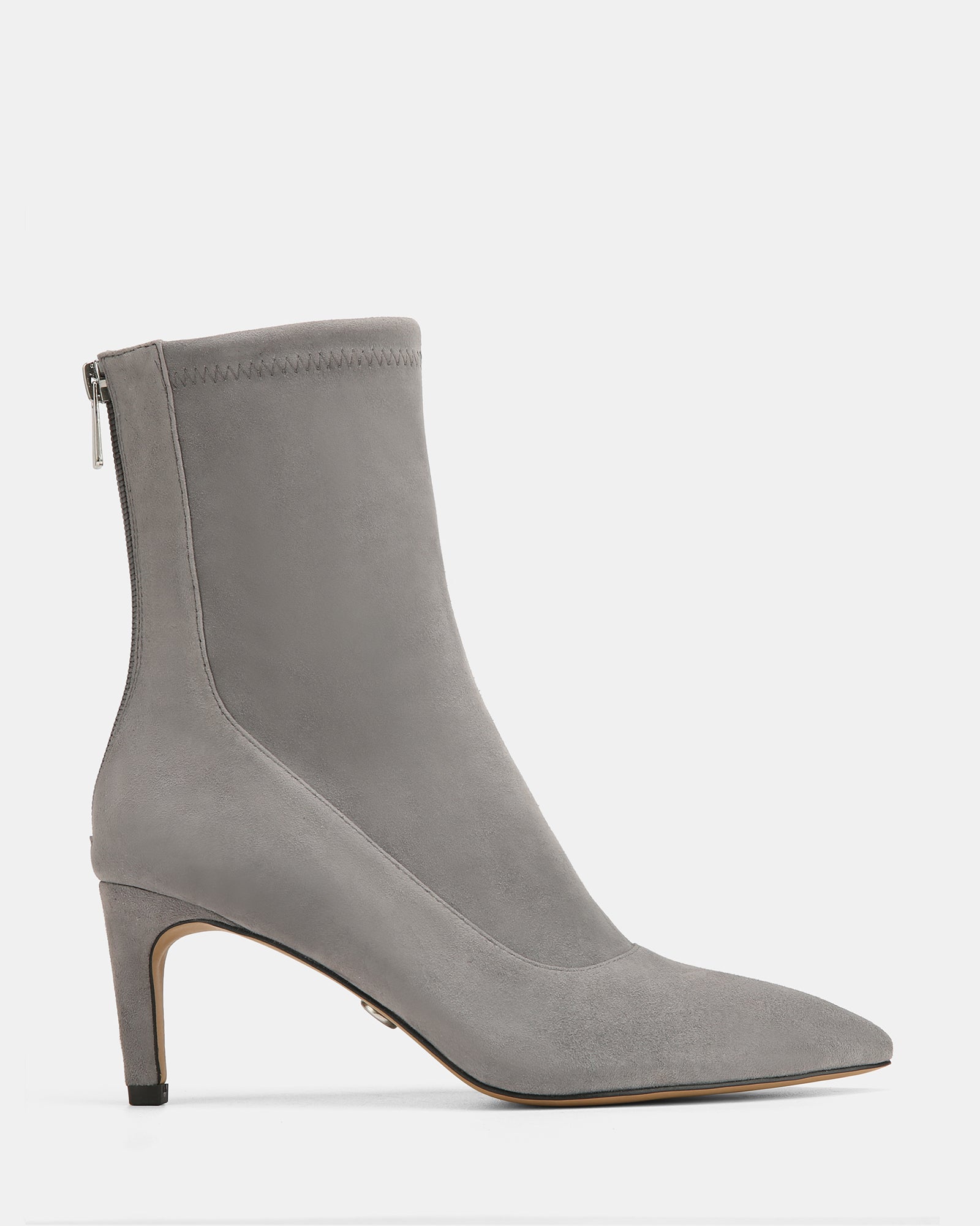 Felix Cement Grey Stretch Suede Leather Ankle Boot