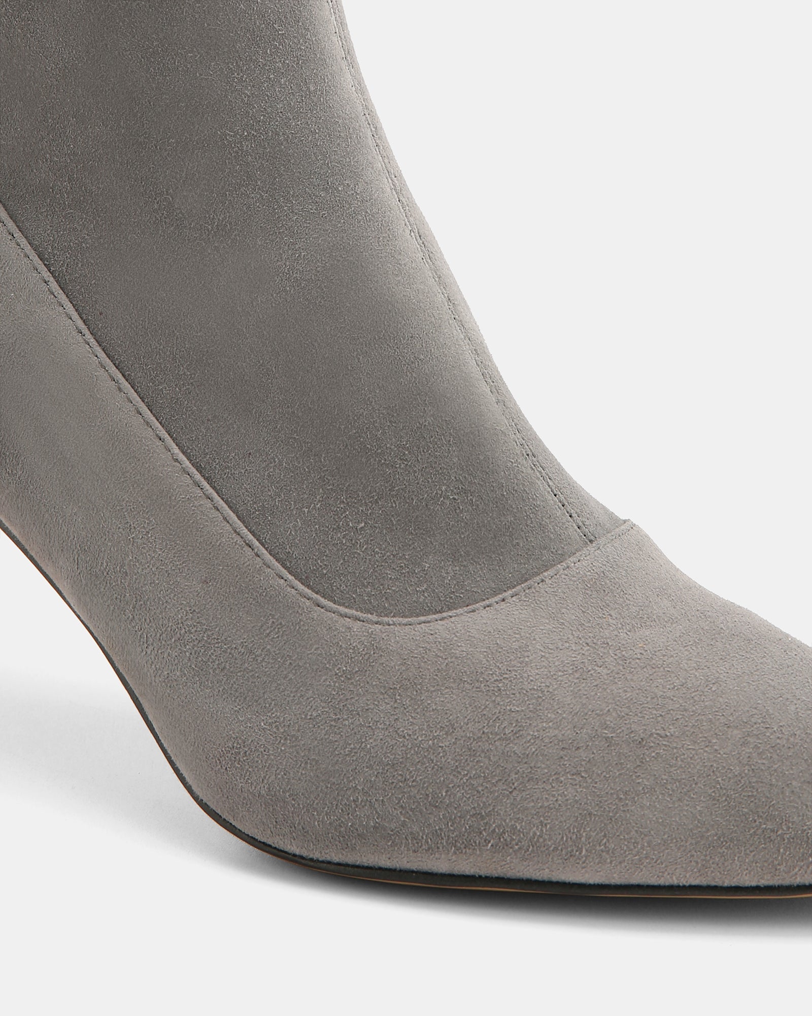 Felix Cement Grey Stretch Suede Leather Ankle Boot