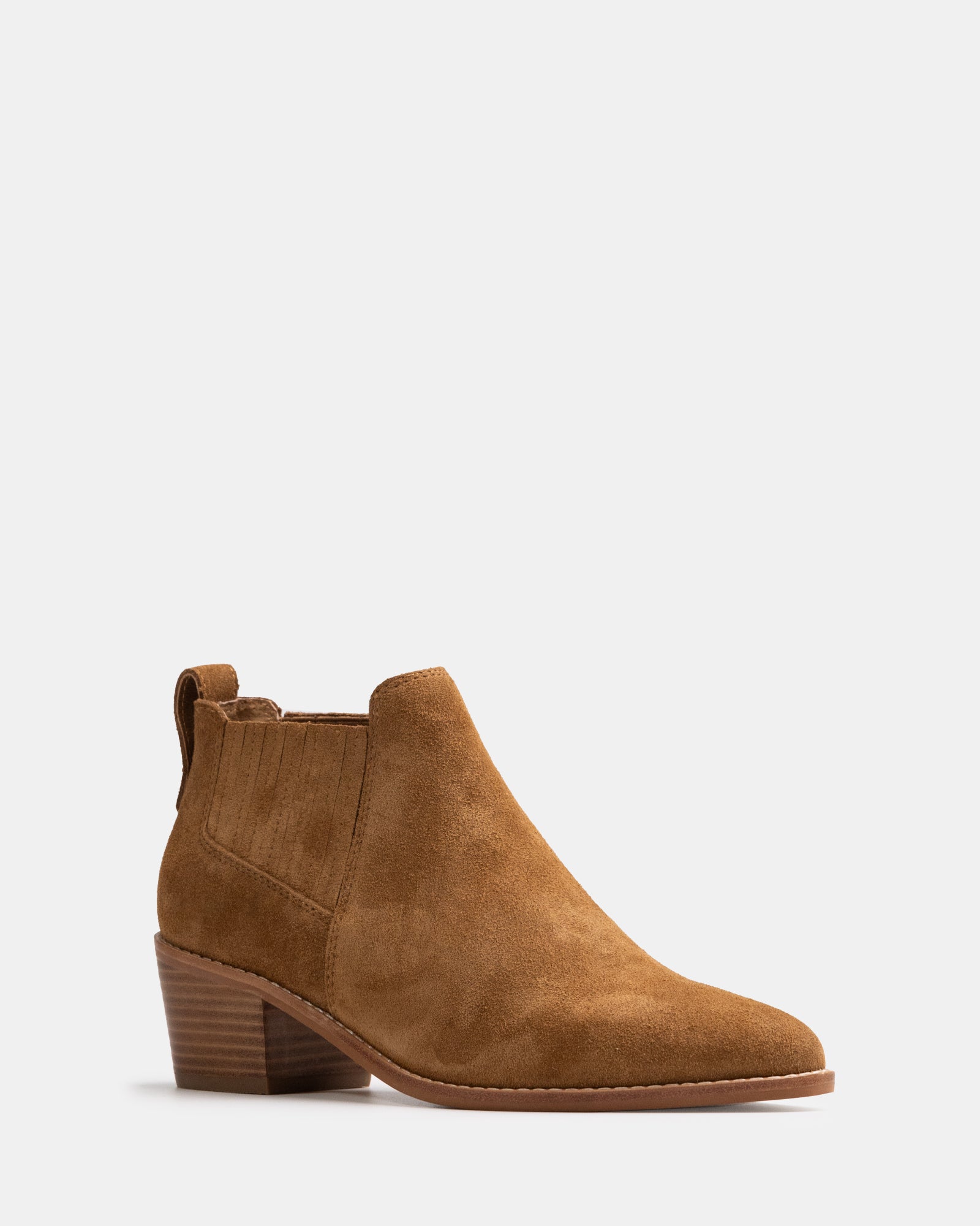 Jassie Toast Suede Leather Ankle Boot