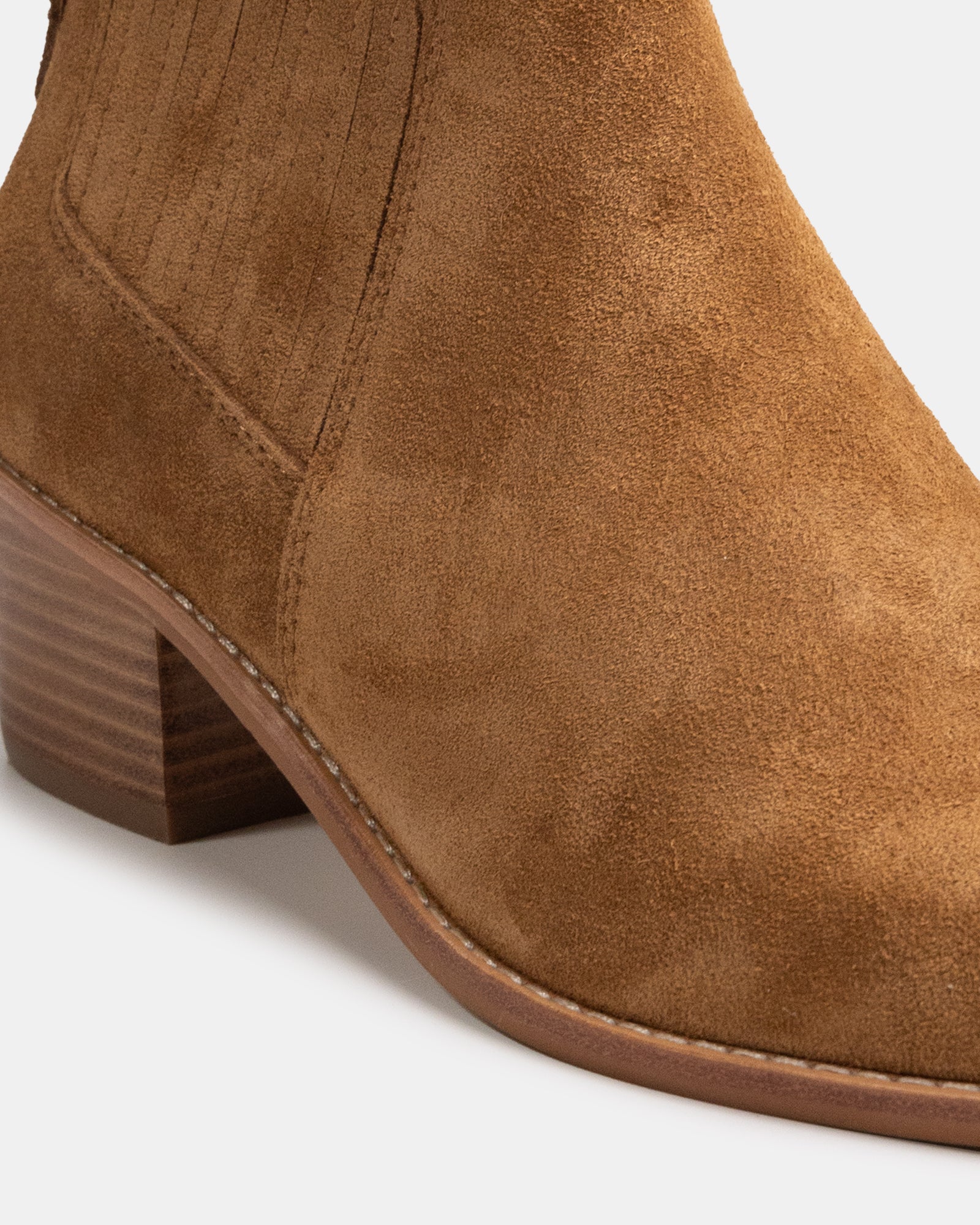 Jassie Toast Suede Leather Ankle Boot