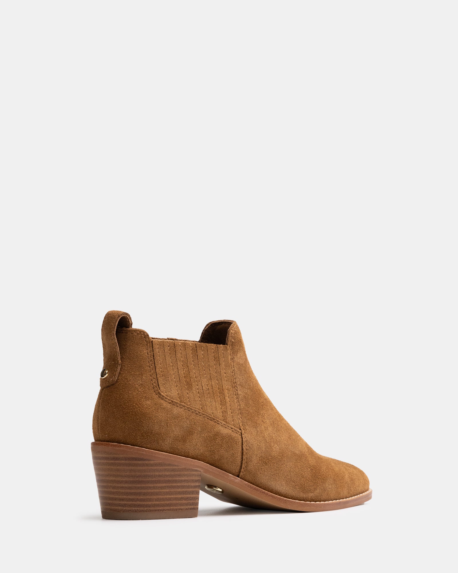Jassie Toast Suede Leather Ankle Boot