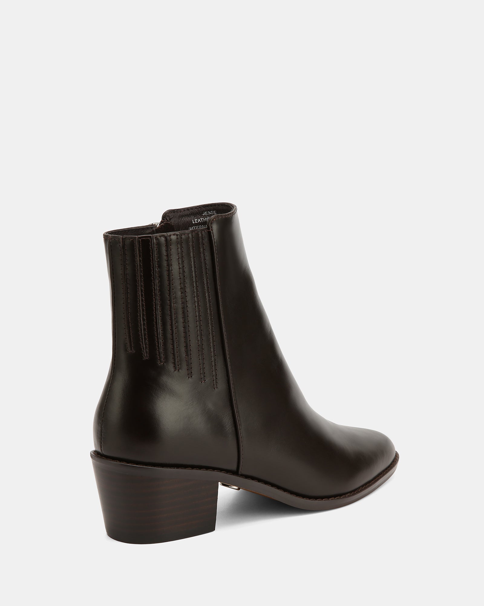 Jesse Dark Brown Leather Ankle Boot