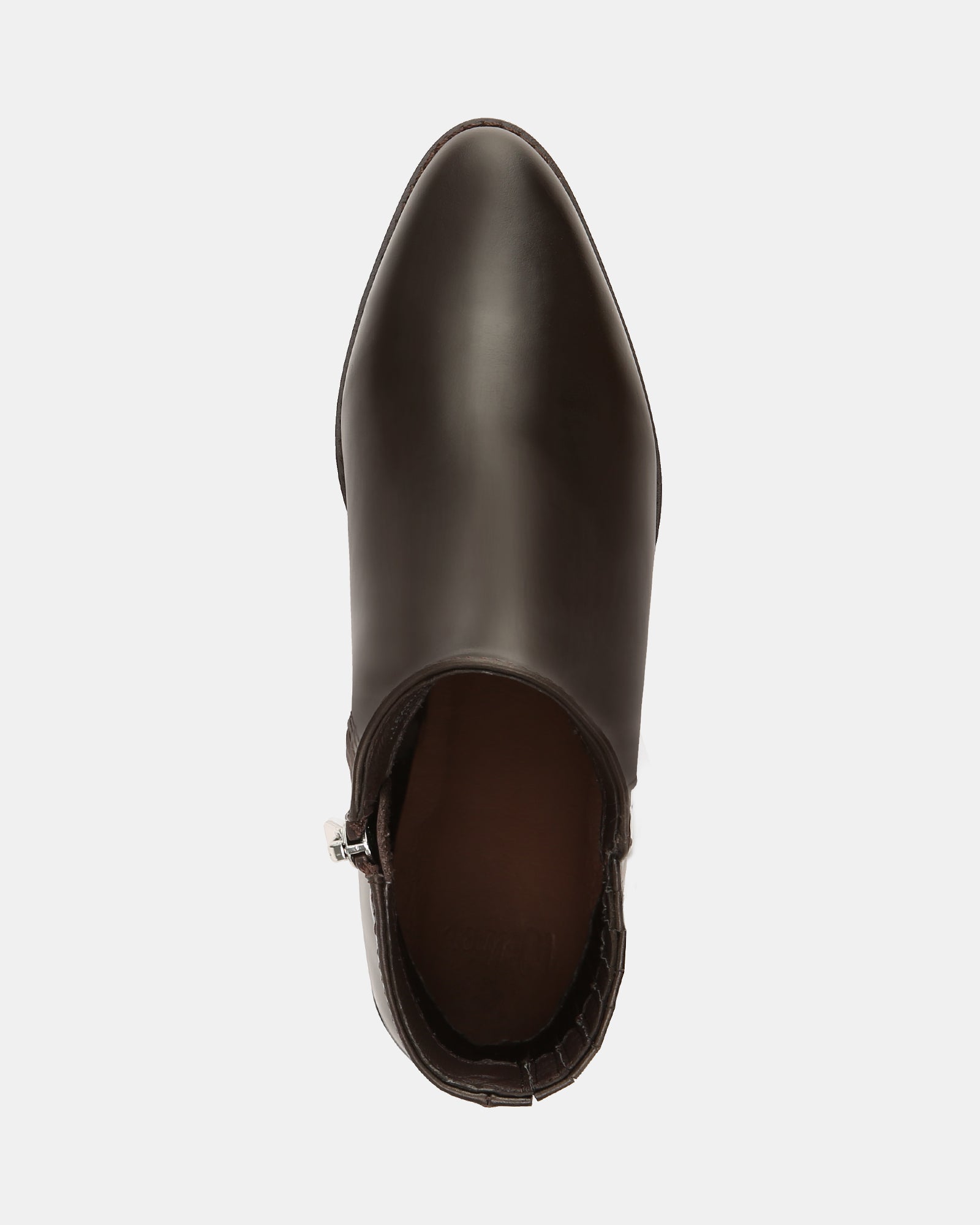 Jesse Dark Brown Leather Ankle Boot