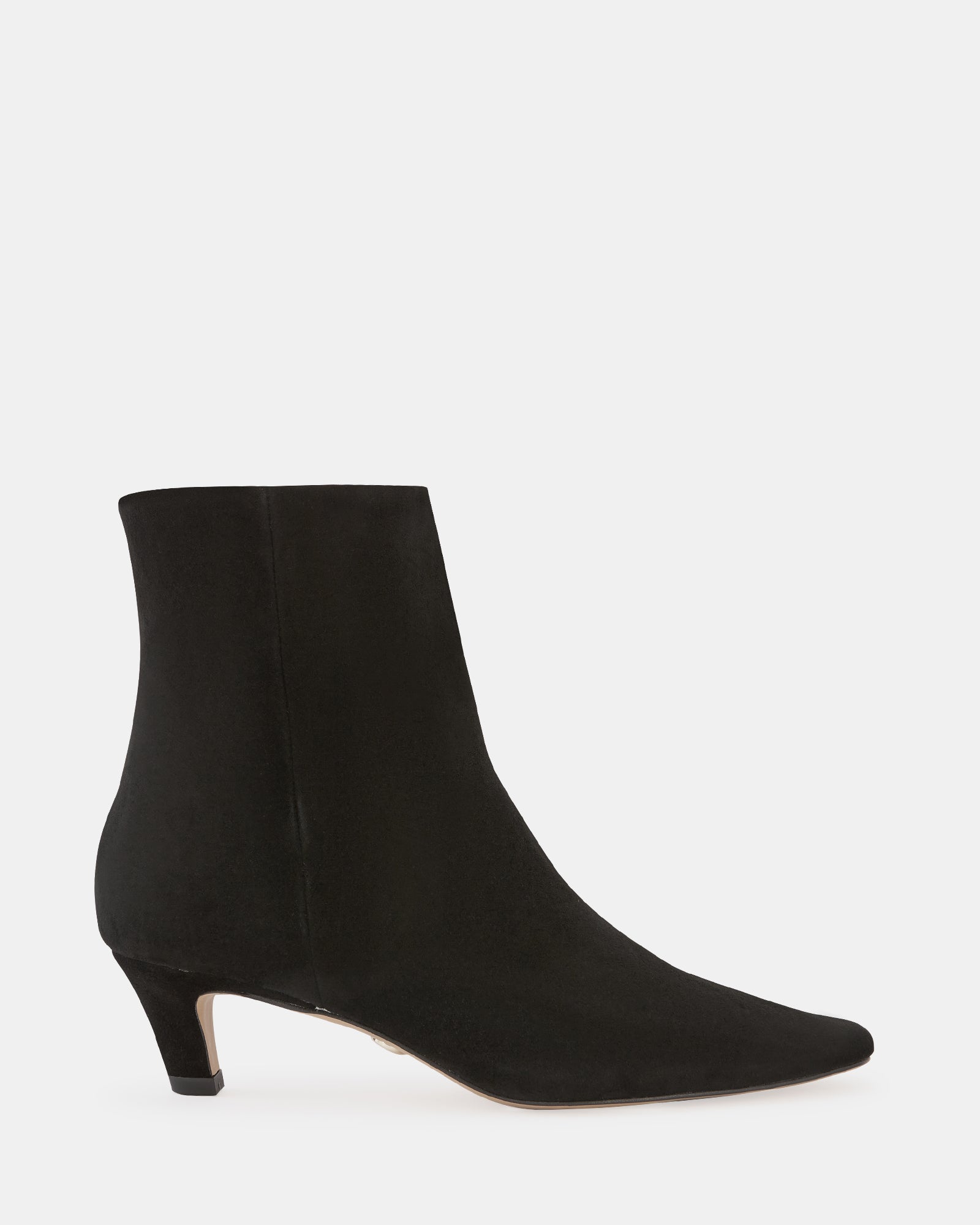 Honora Black Suede Leather Ankle Boot
