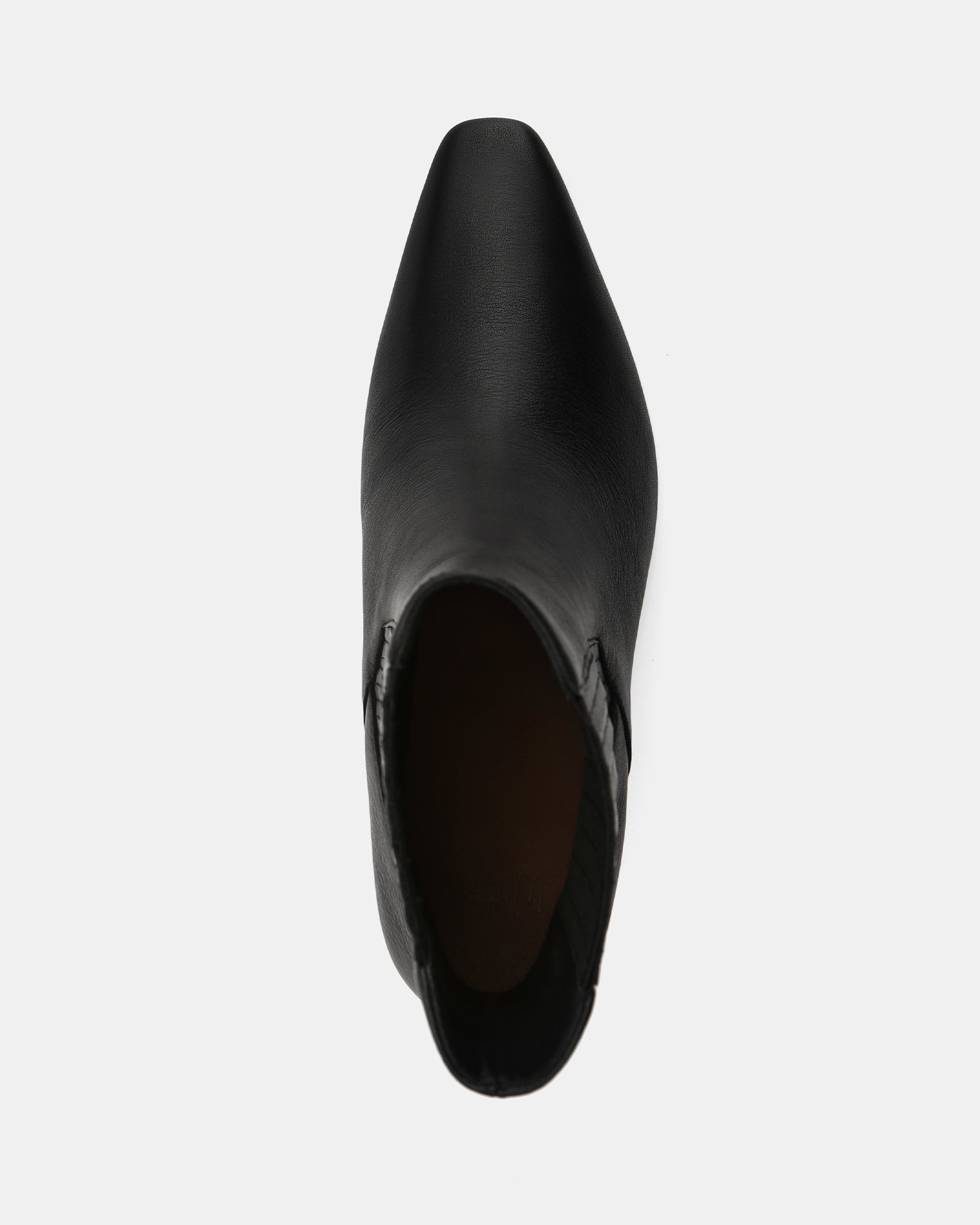 Natalie Black Leather Ankle Boot