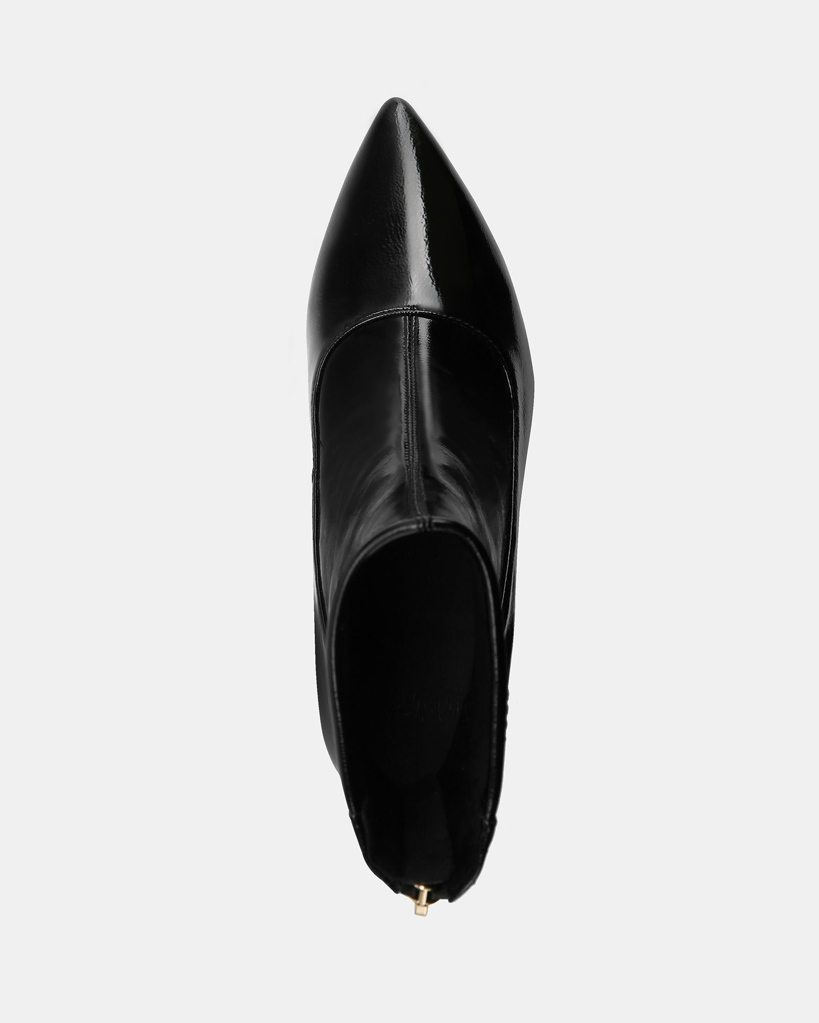 Felix Black Stretch Patent Leather Ankle Boot