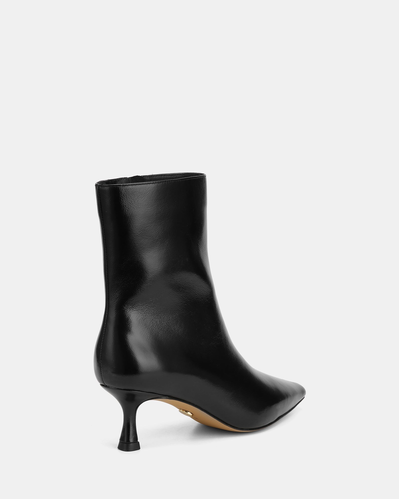 Morgan Black Patent Leather Ankle Boot