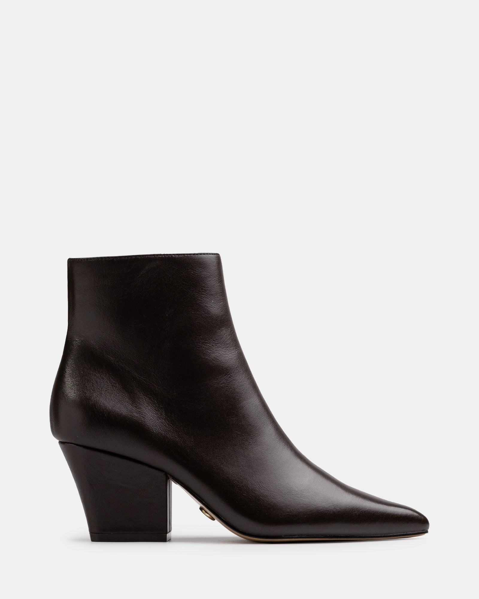Kloe Dark Brown Leather Ankle Boot