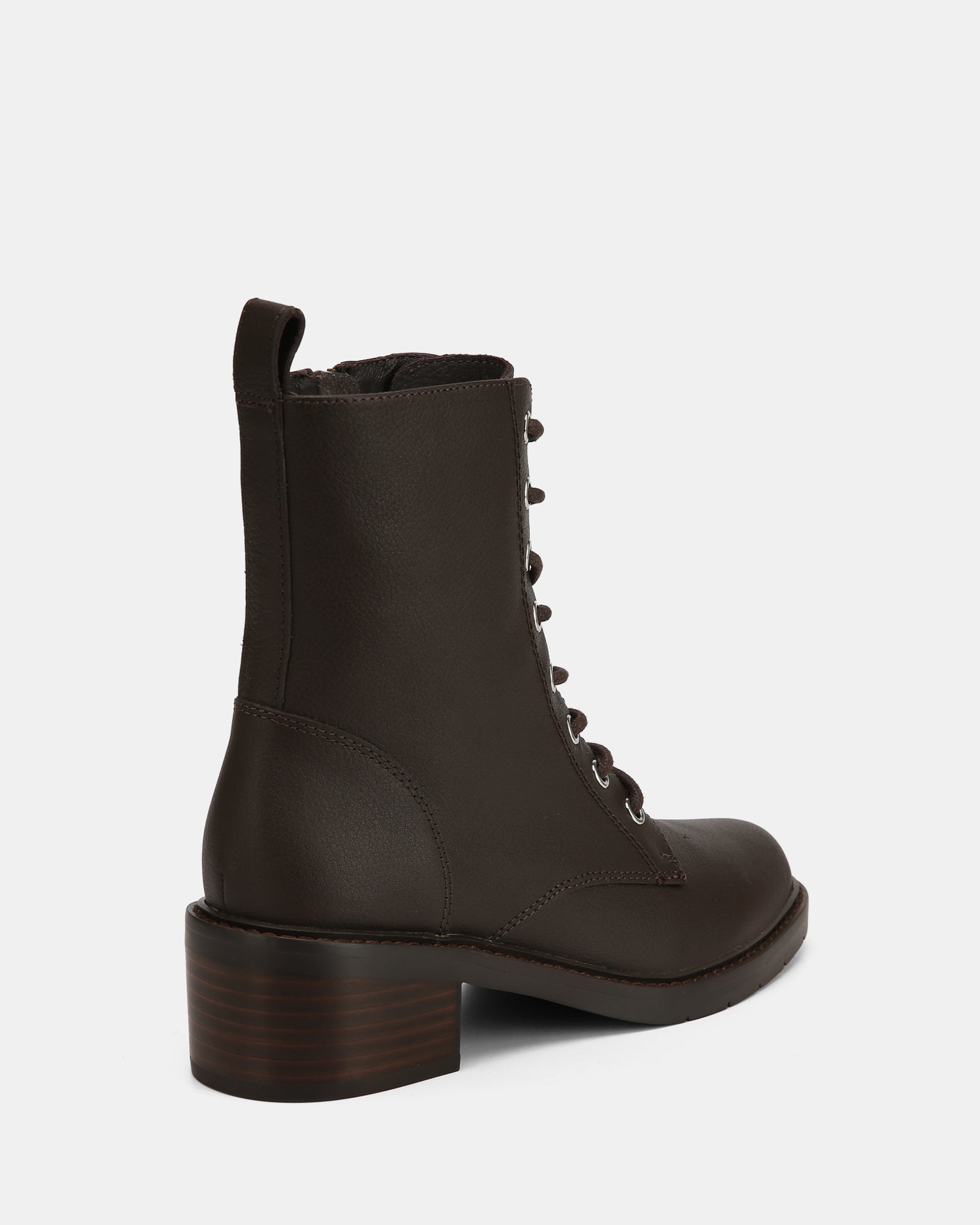 Benny Ebony Pebble Leather Ankle Boot
