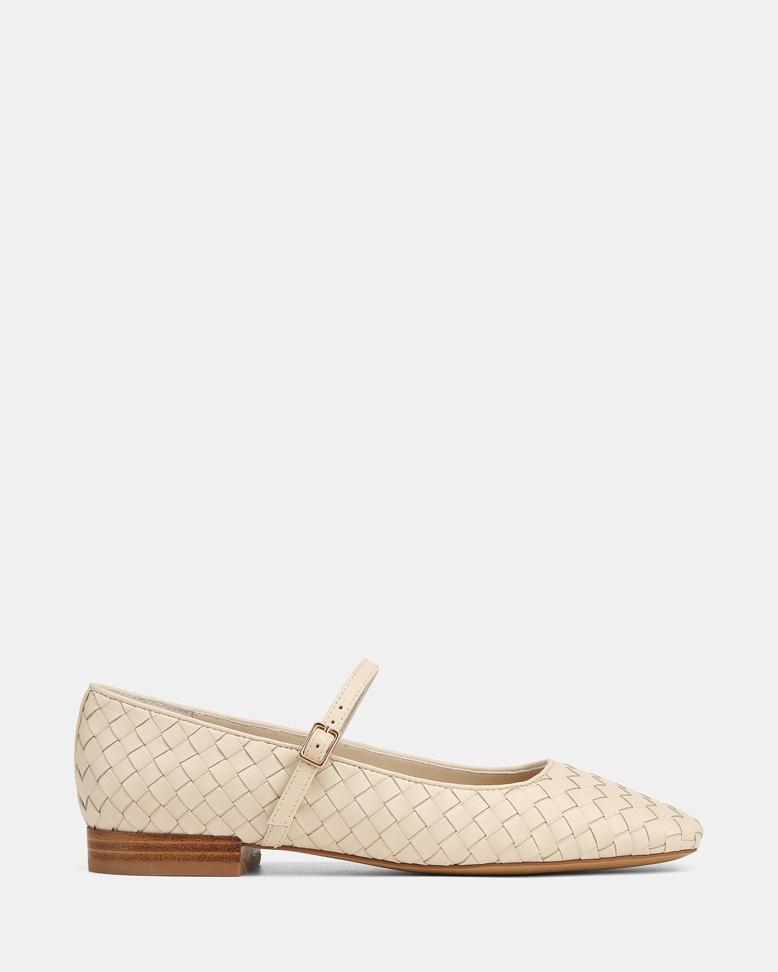 Annie Chalk Woven Suede Leather Mary Jane