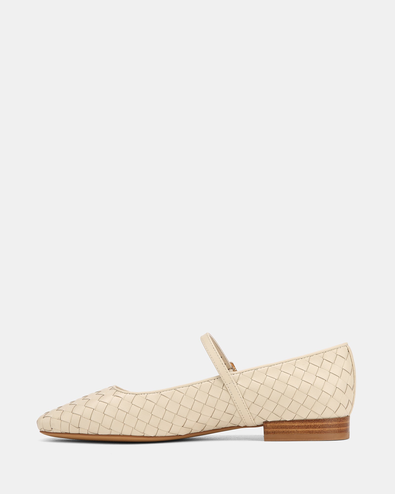 Annie Chalk Woven Suede Leather Mary Jane