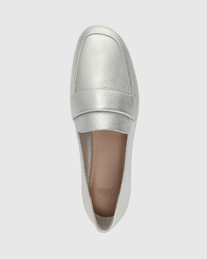 Antic Silverware Metallic Leather Loafer