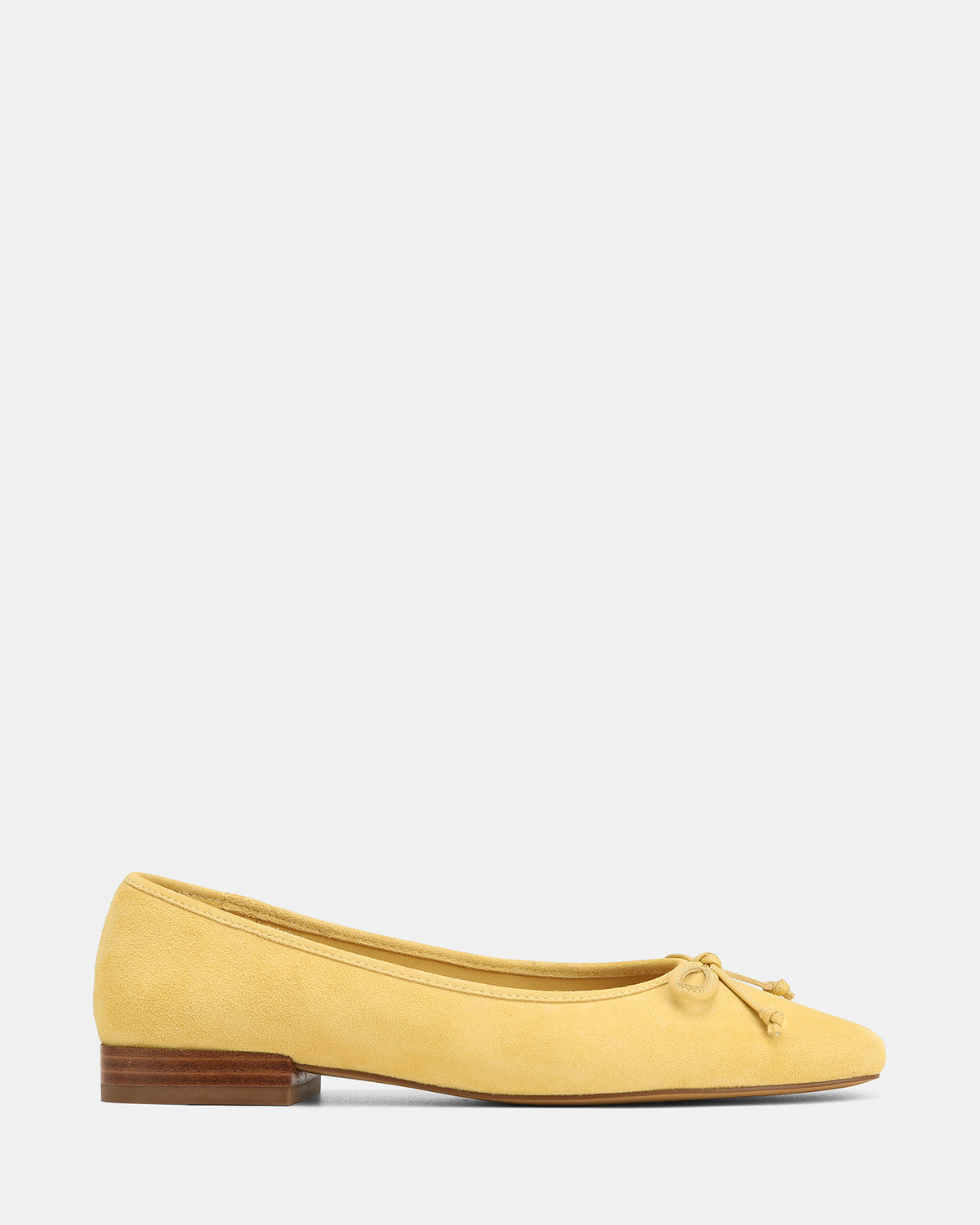 Armenia Lemon Suede Leather Ballet Flat