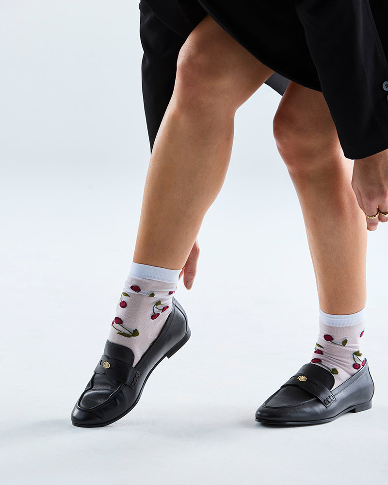 Andy Black Leather Loafer