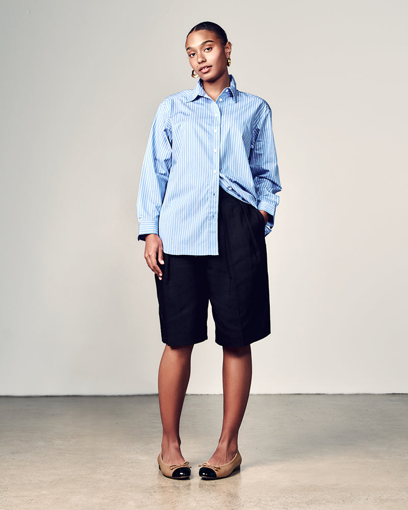 Avah Dark Sand Leather Ballet Flat