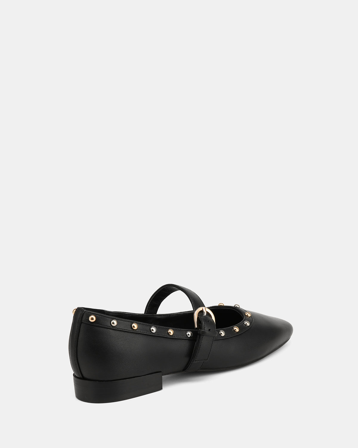 BAILEY CASUAL FLATS BLACK LEATHER