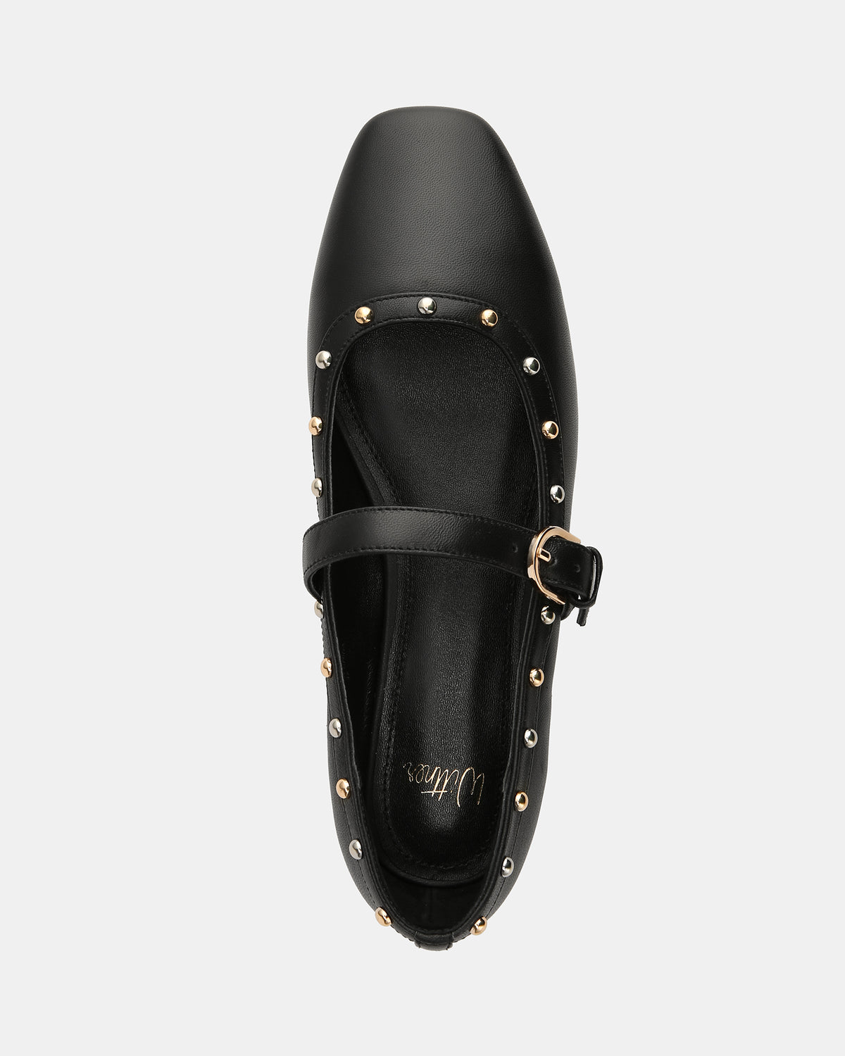 BAILEY CASUAL FLATS BLACK LEATHER