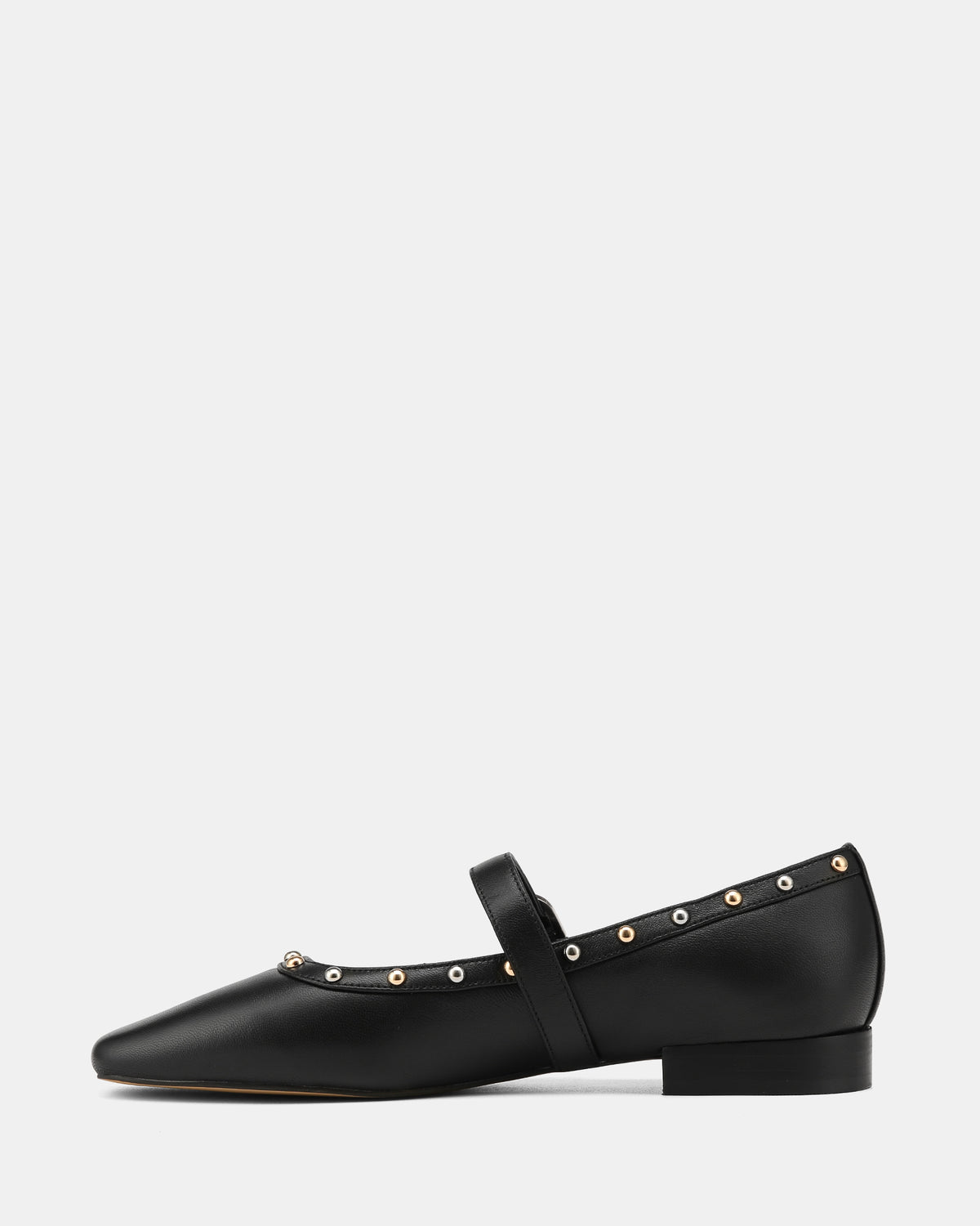 BAILEY CASUAL FLATS BLACK LEATHER