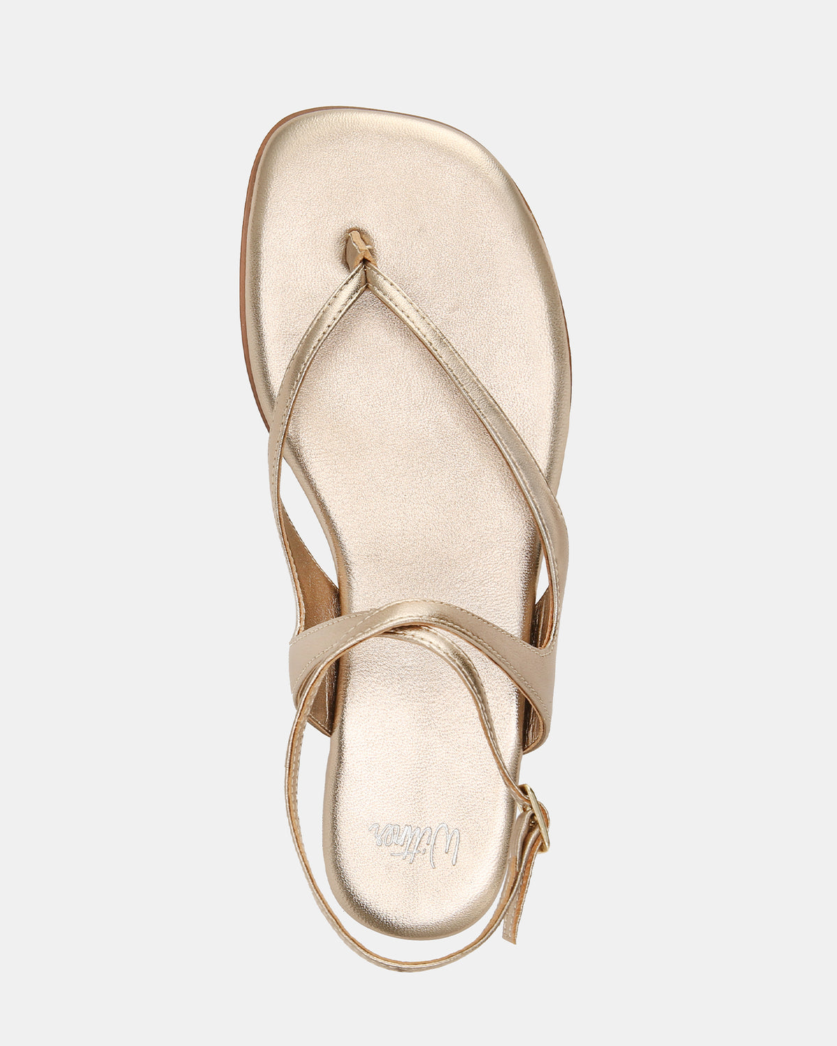 BELLE THONGS CHAMPAGNE LEATHER