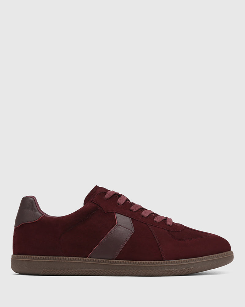 Blaze Raisin Suede Leather Sneaker