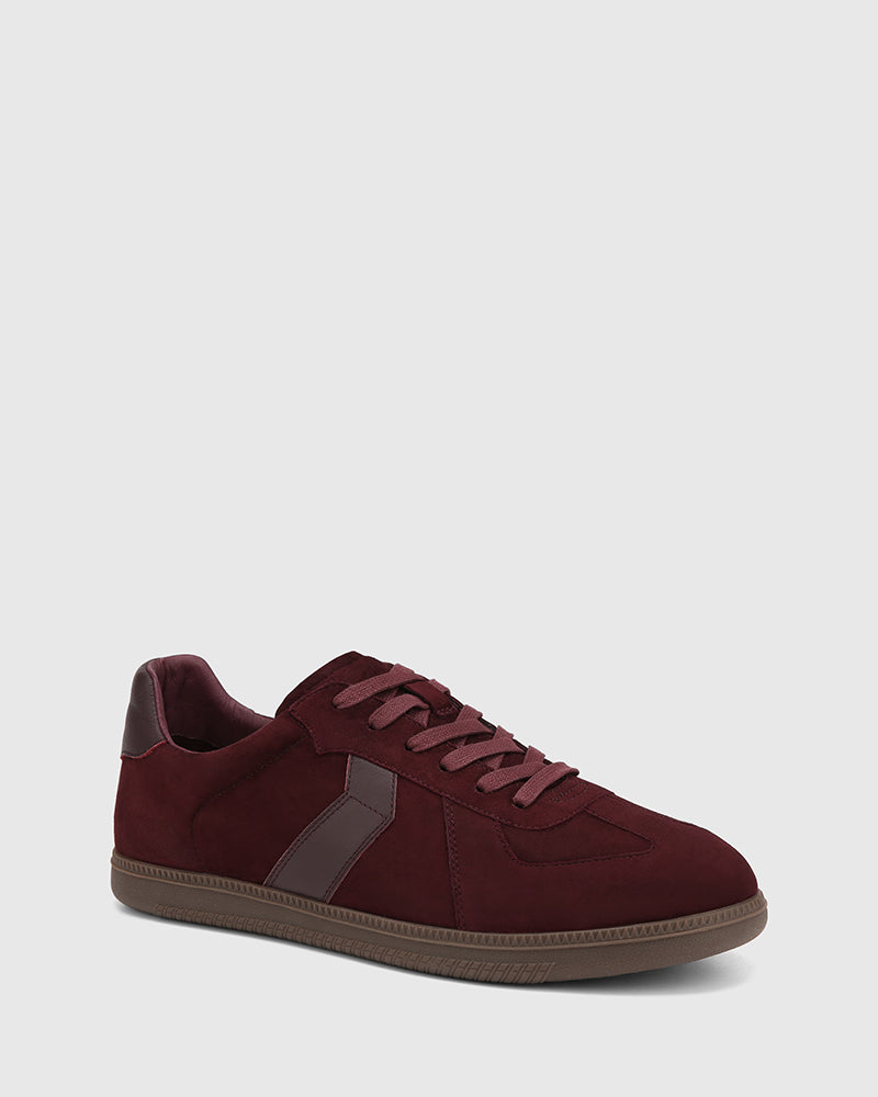 Blaze Raisin Suede Leather Sneaker