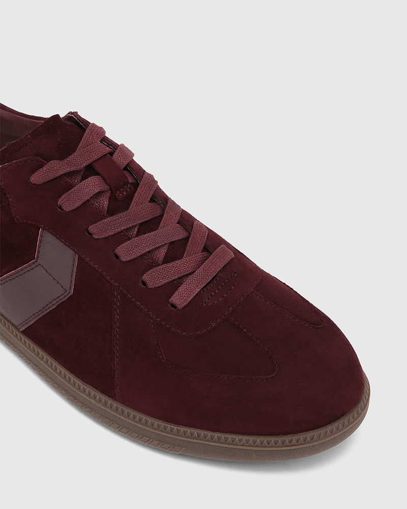 Blaze Raisin Suede Leather Sneaker