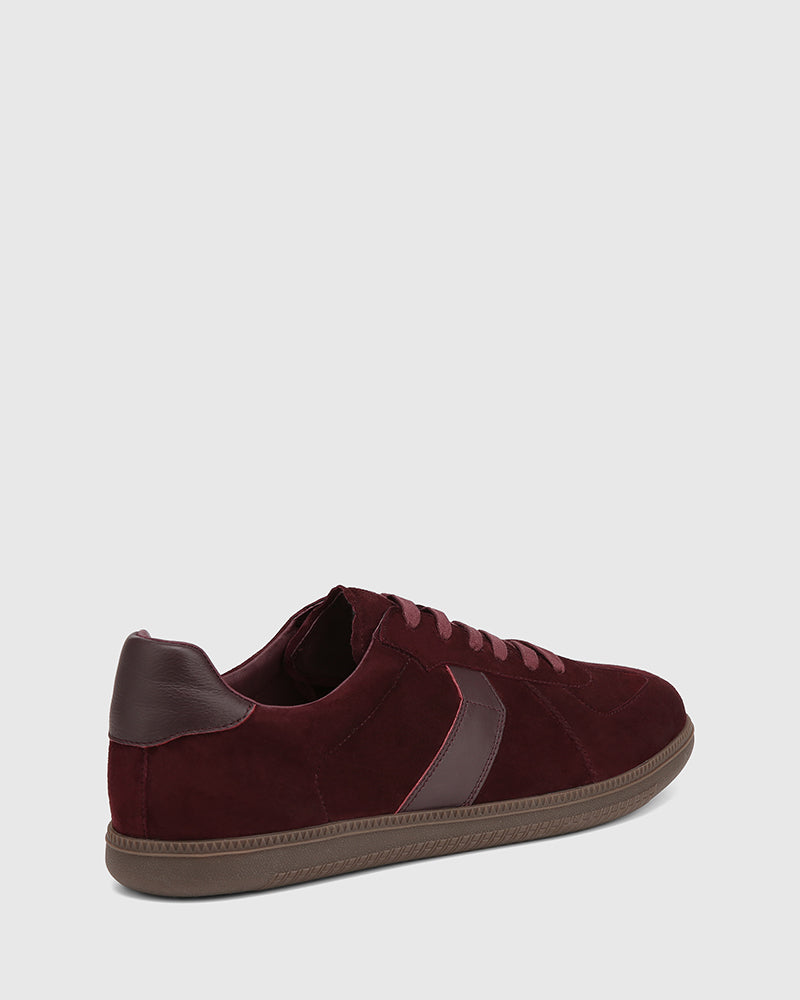 Blaze Raisin Suede Leather Sneaker
