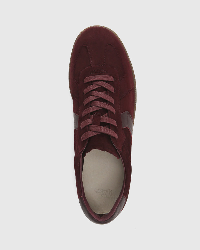 Blaze Raisin Suede Leather Sneaker