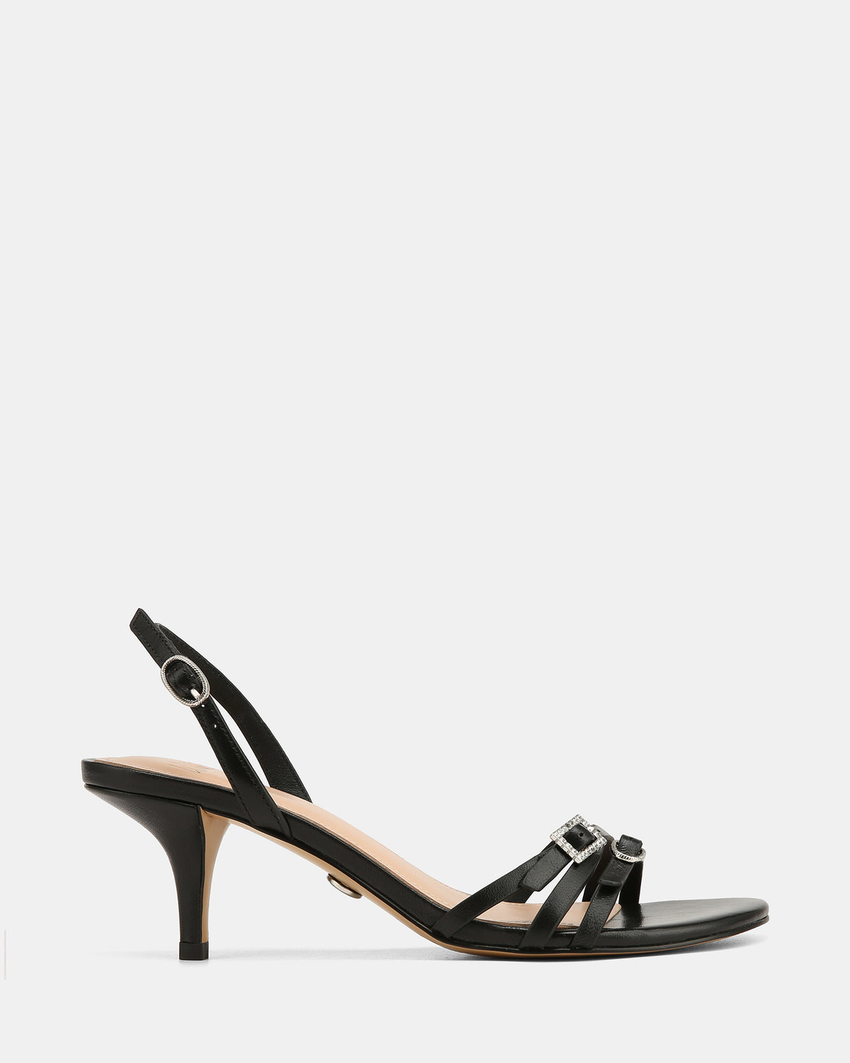 BRIONY LOW HEELS BLACK LEATHER