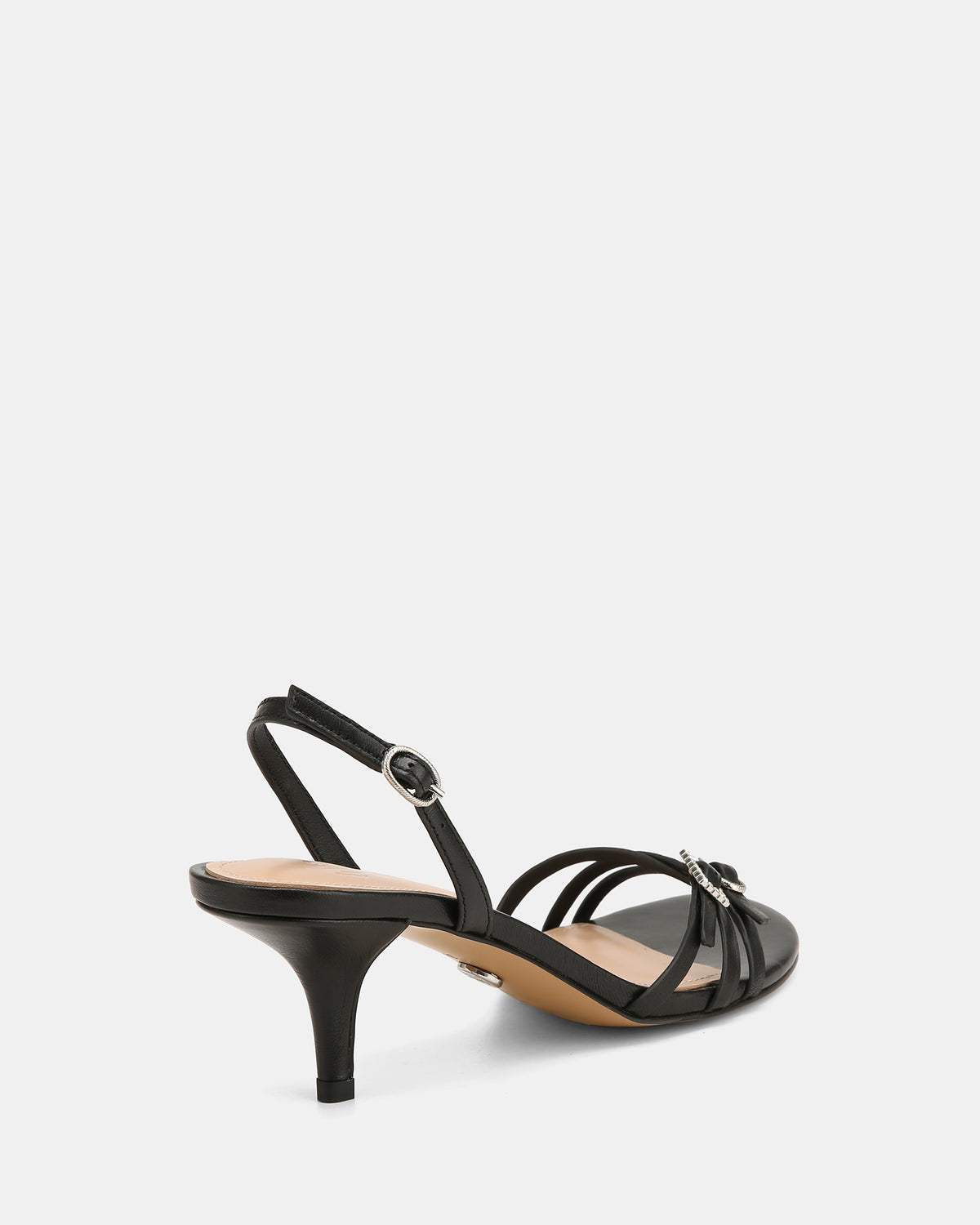 BRIONY LOW HEELS BLACK LEATHER