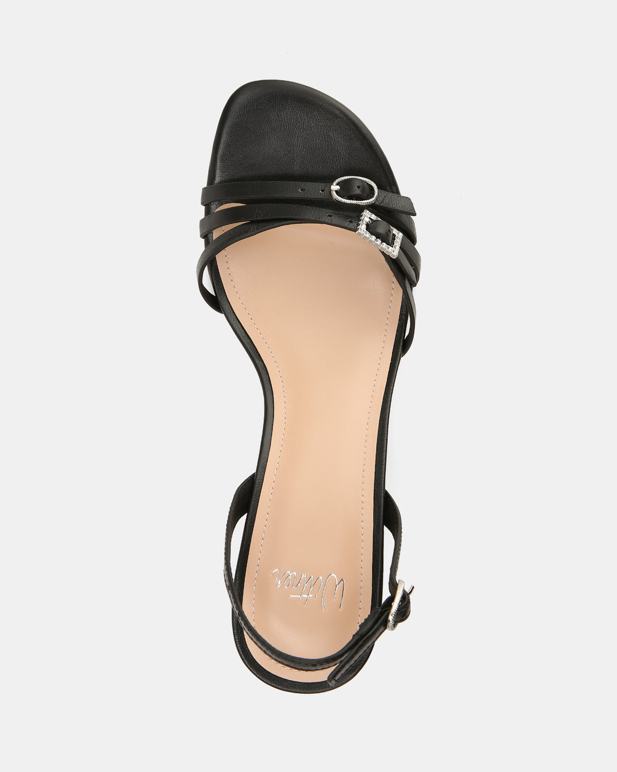 BRIONY LOW HEELS BLACK LEATHER