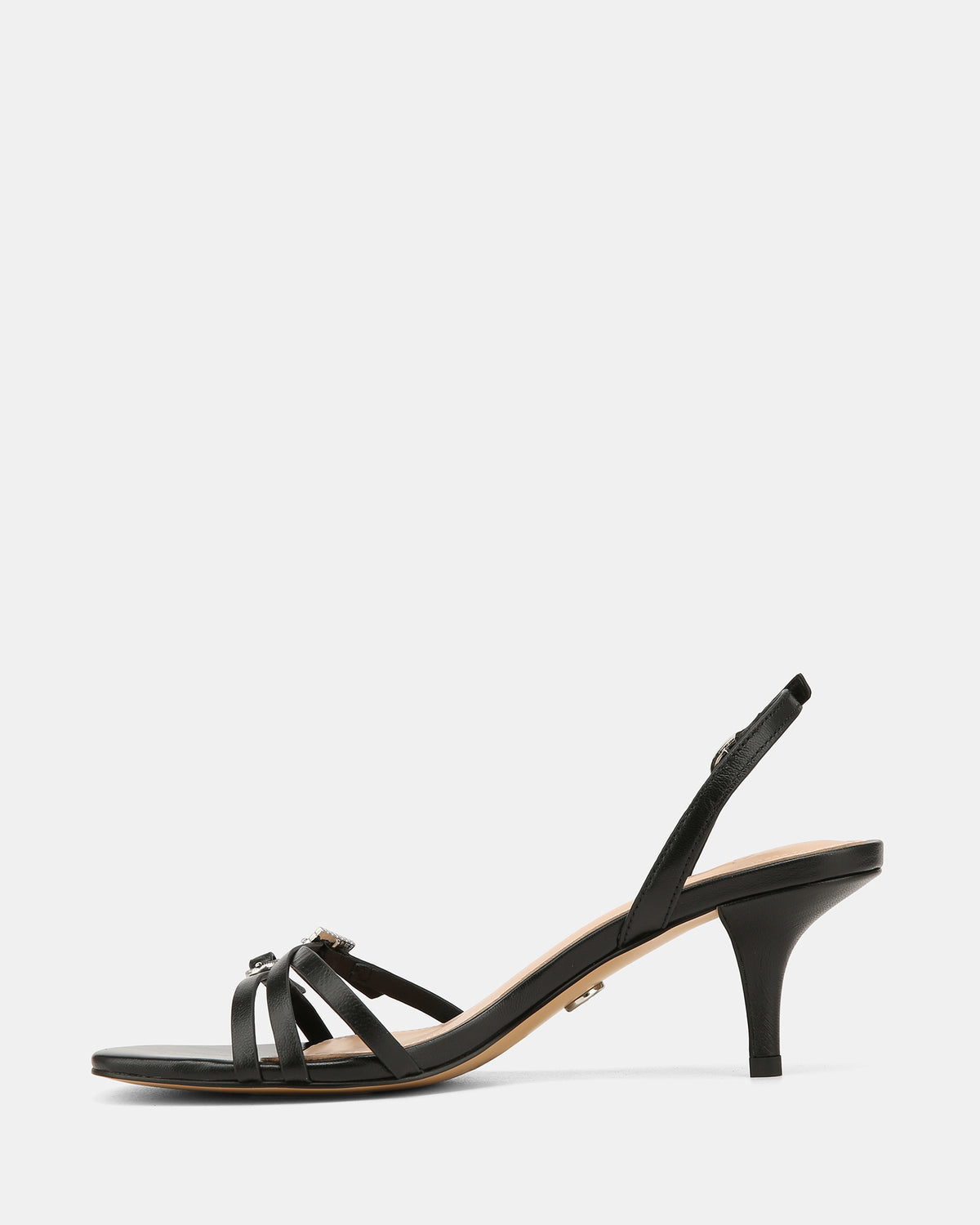 BRIONY LOW HEELS BLACK LEATHER